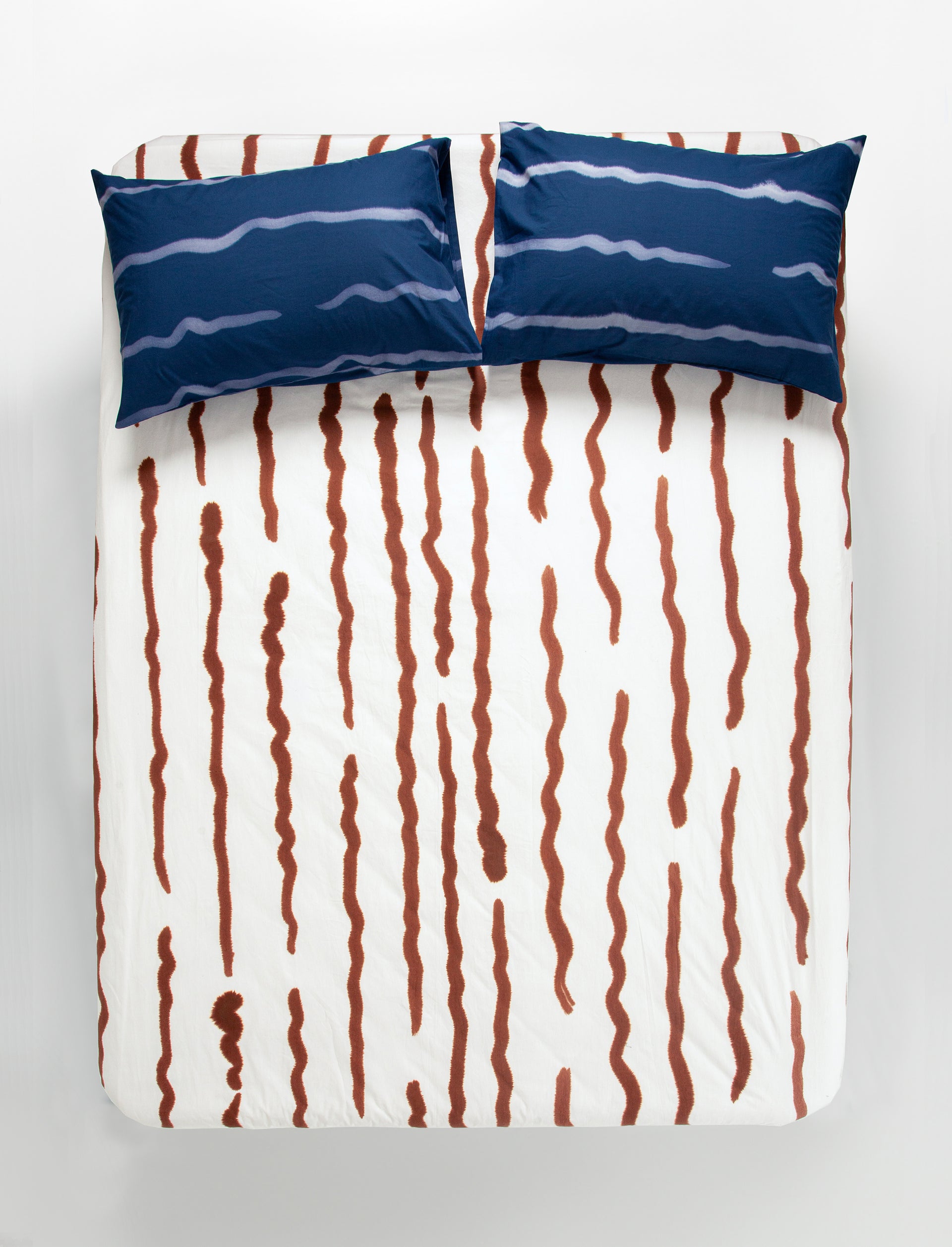 Choc Wave Cotton Fitted Sheet