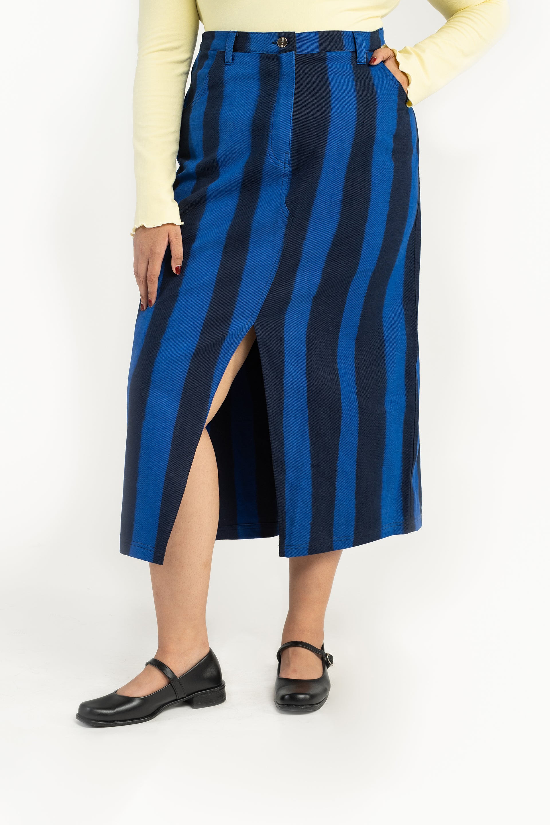 Cobalt Duo Maxi Skirt