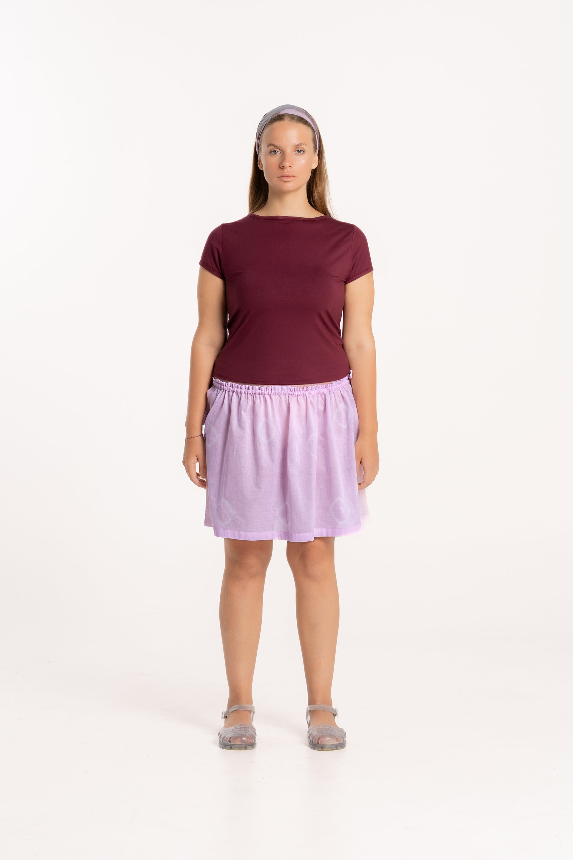 Ladybug Double Drawstring Mini Skirt