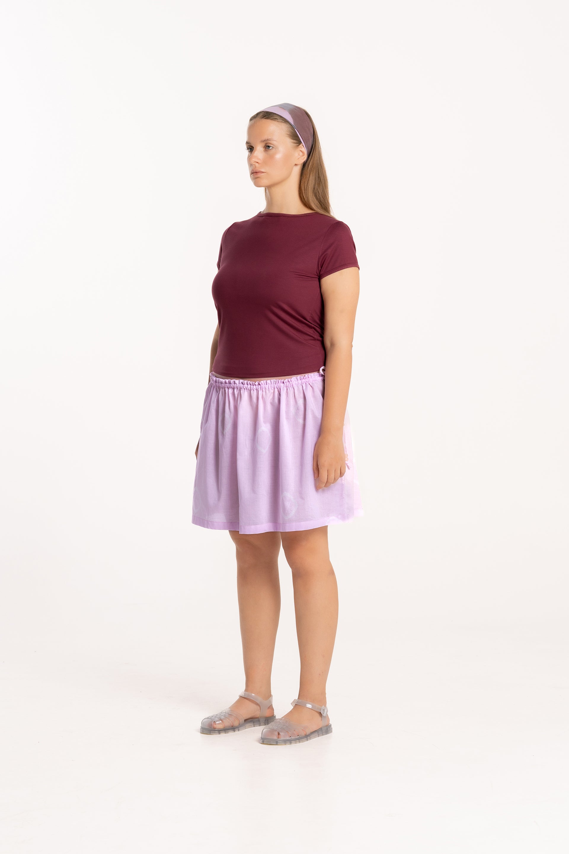 Ladybug Double Drawstring Mini Skirt