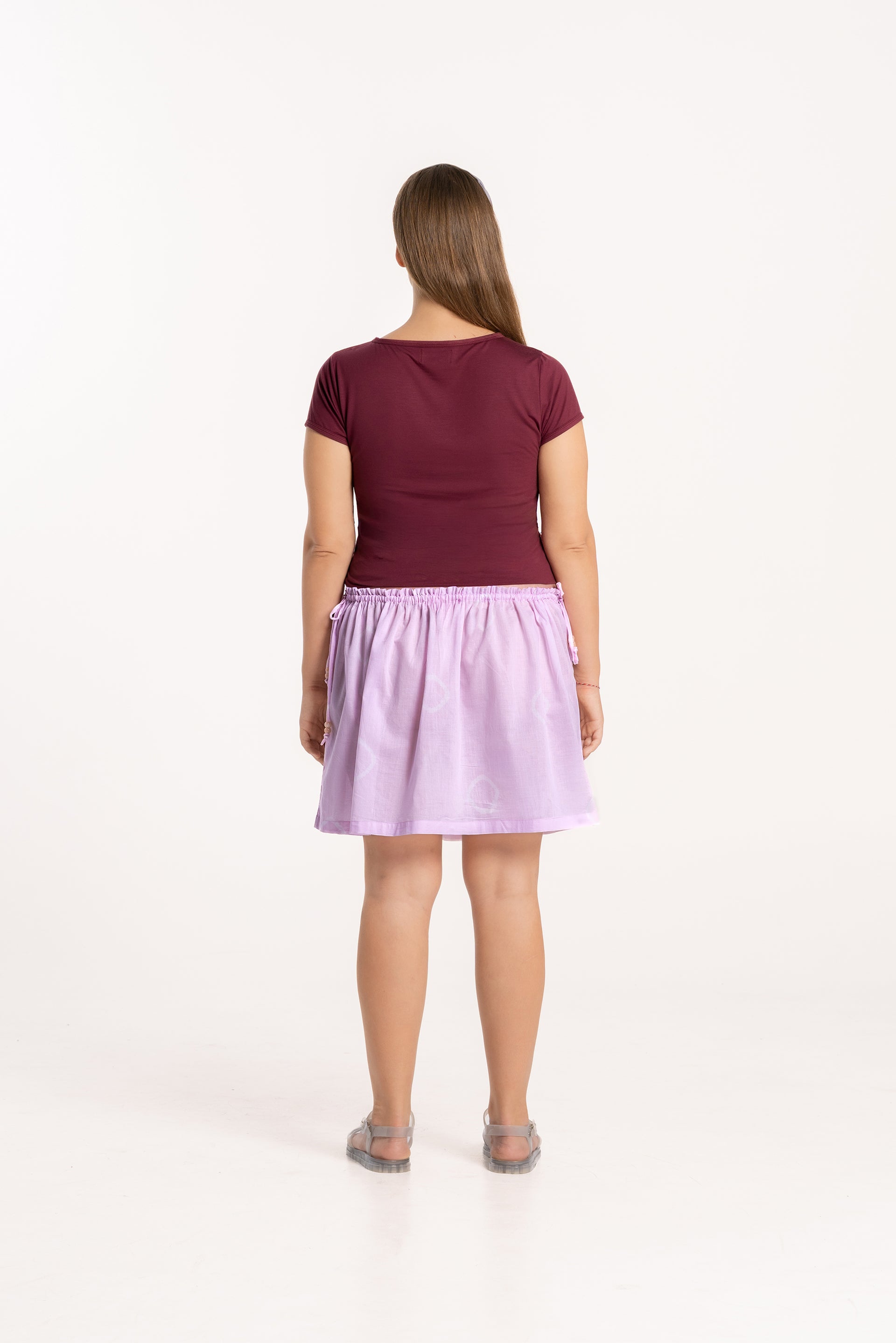 Ladybug Double Drawstring Mini Skirt
