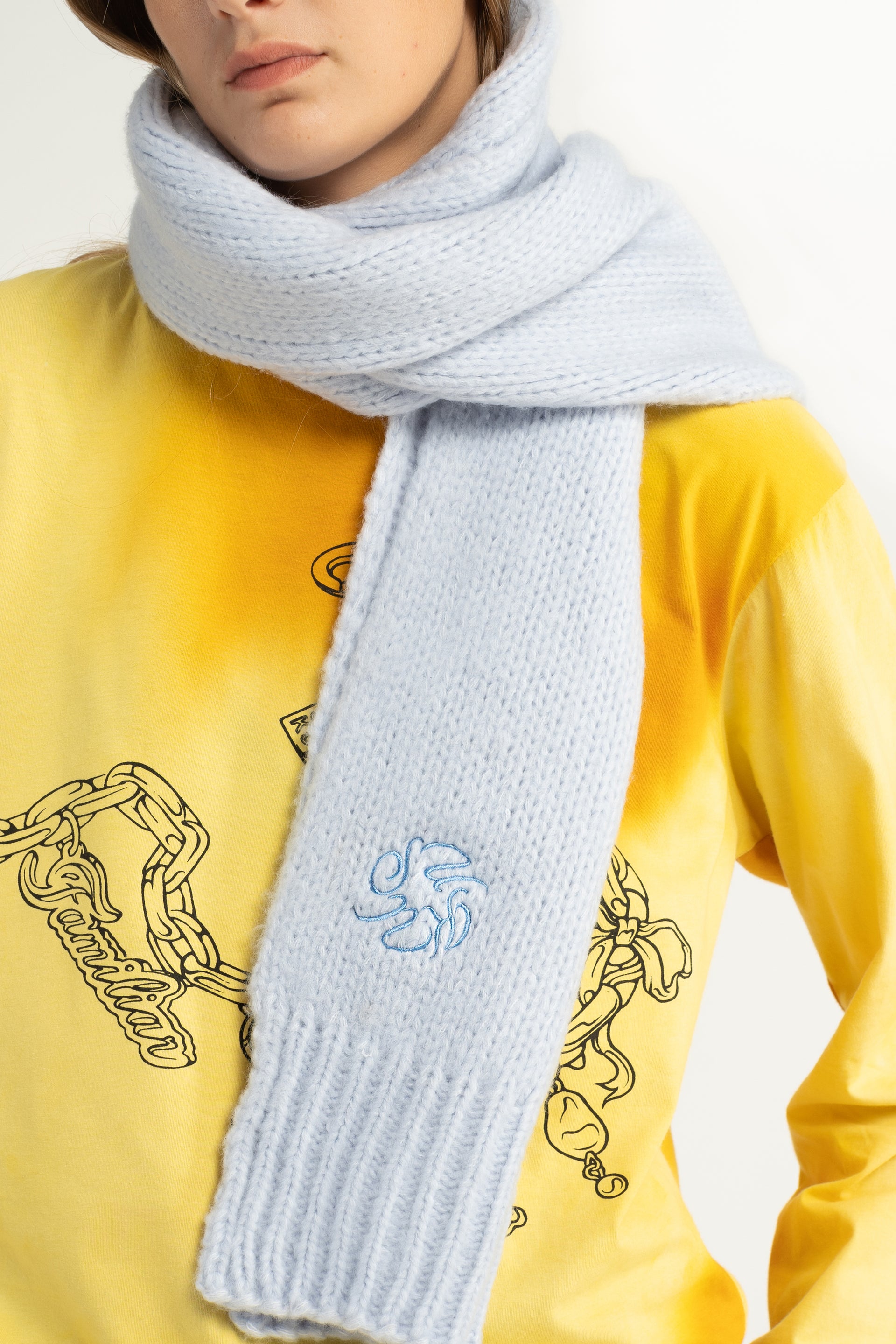 Blue Mist Soft Scarf