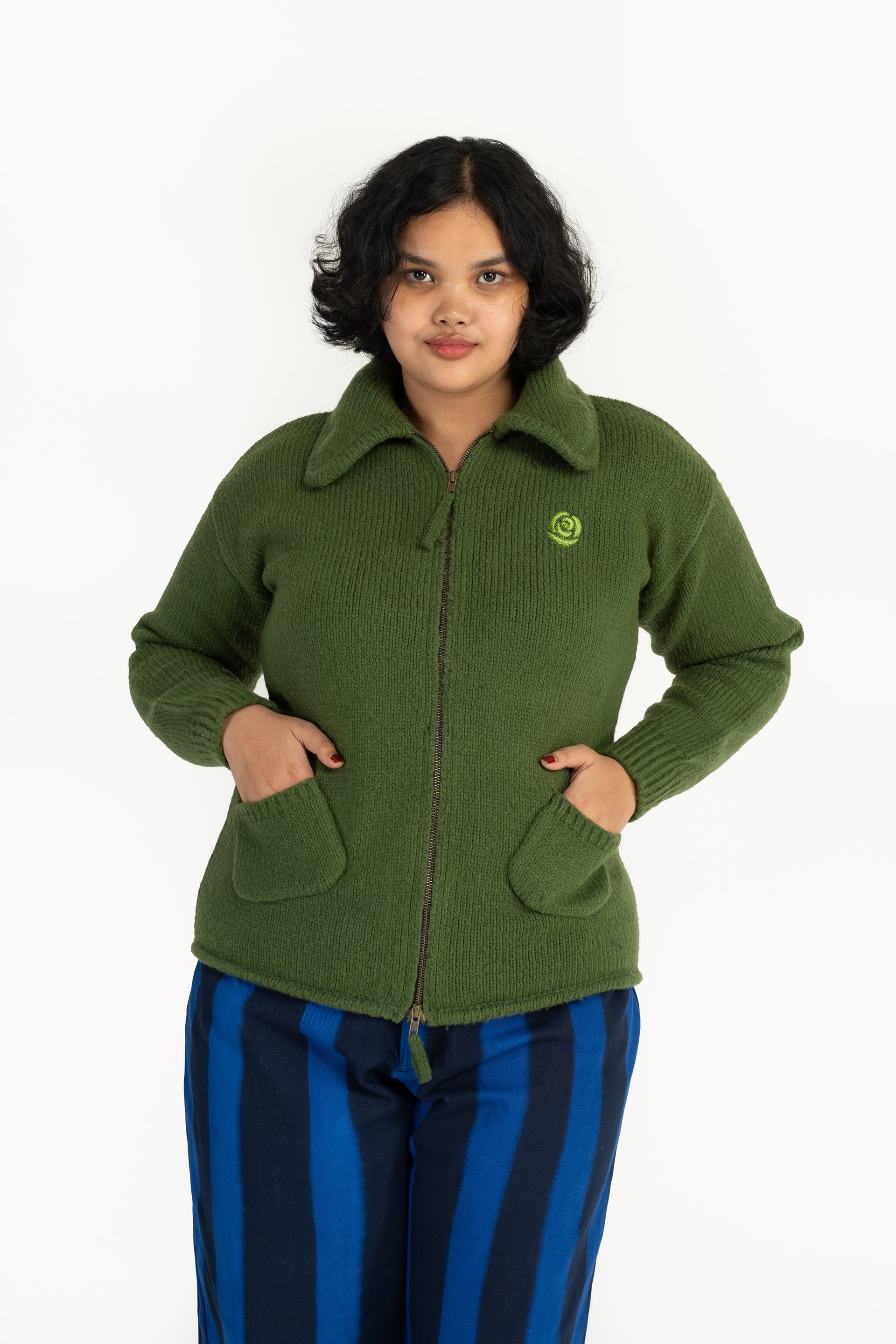 Olive Mina Zip Jacket