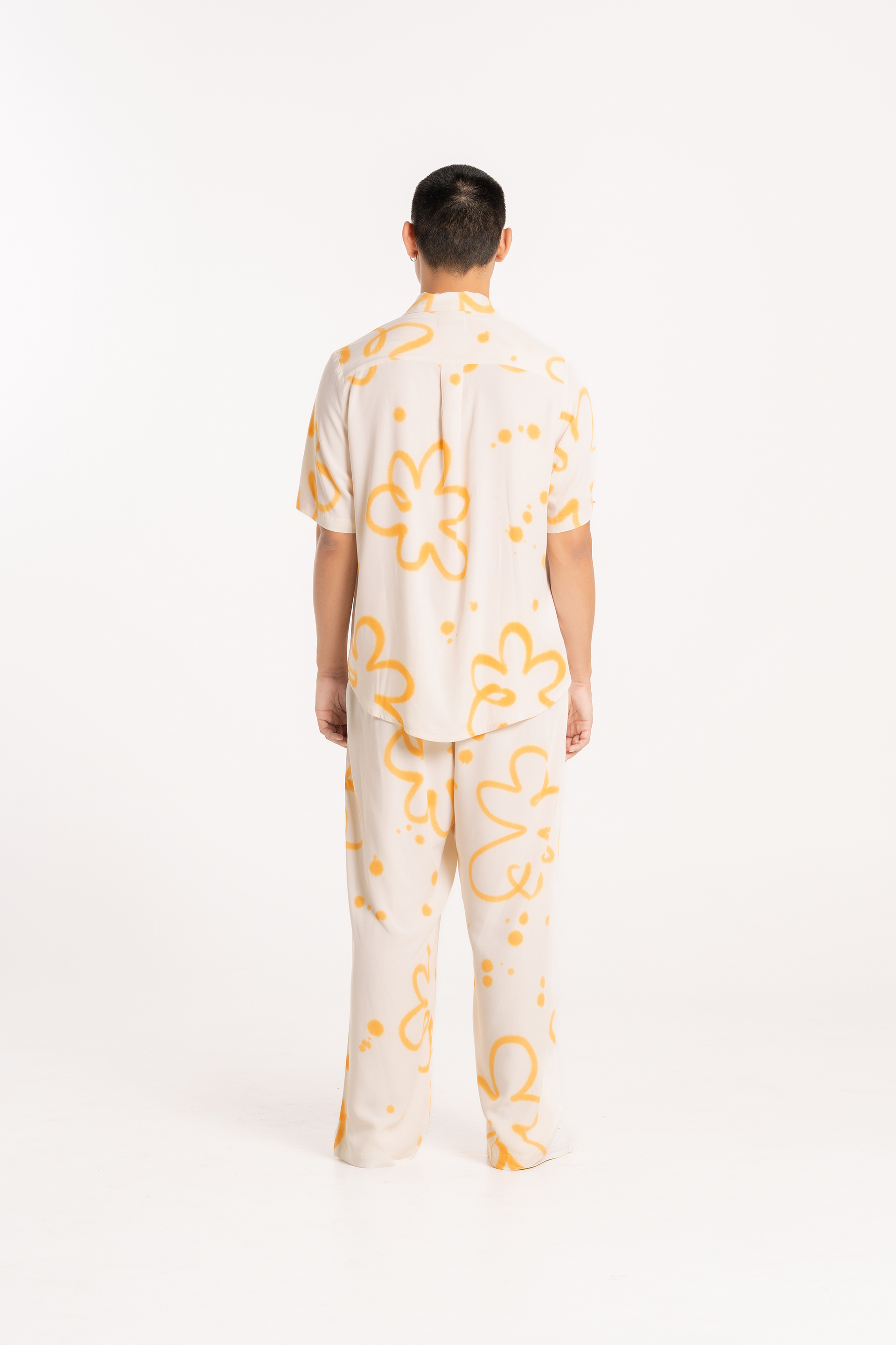 Orange Poppy Summer Night Pyjama Set