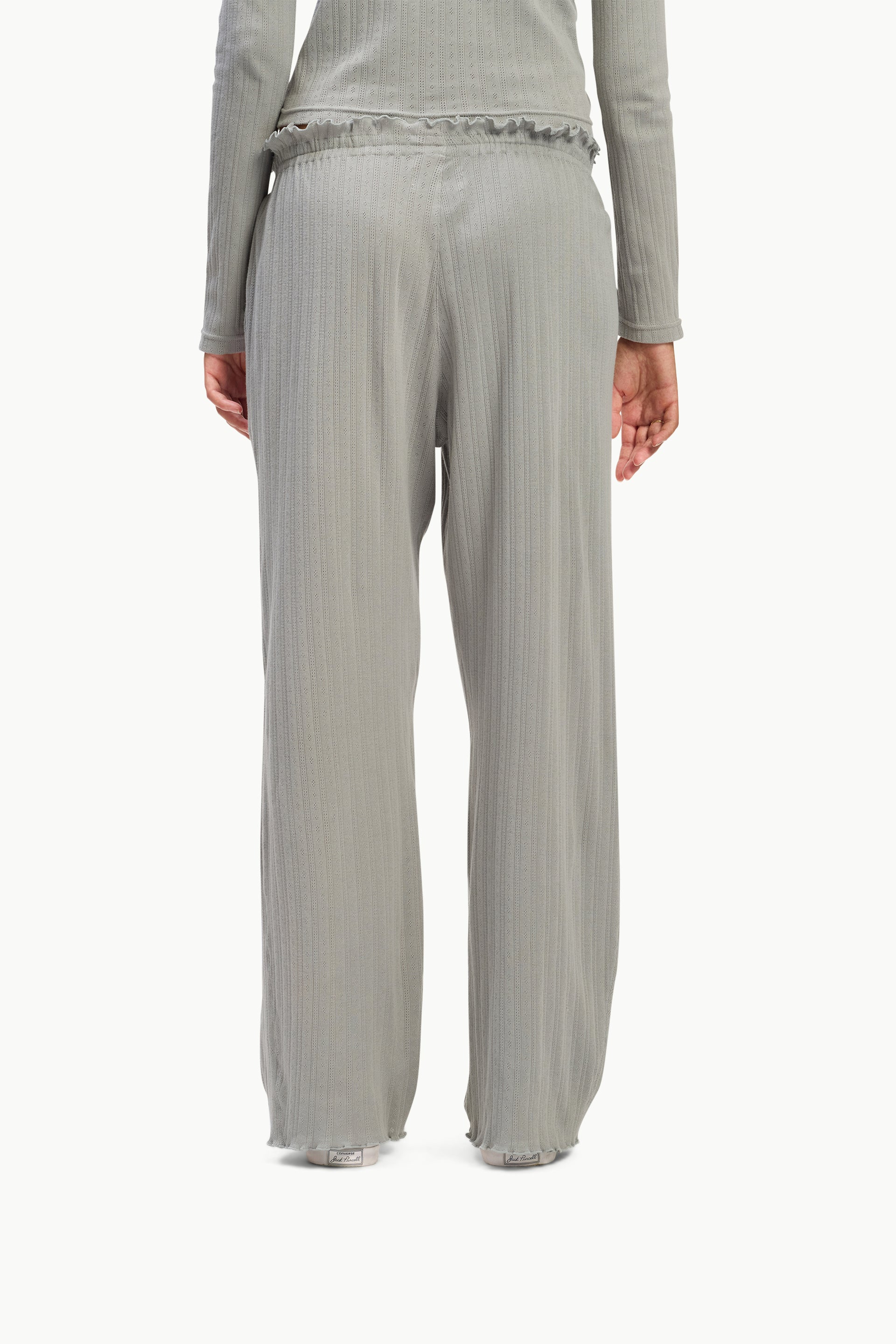 Grey Pointelle Pant