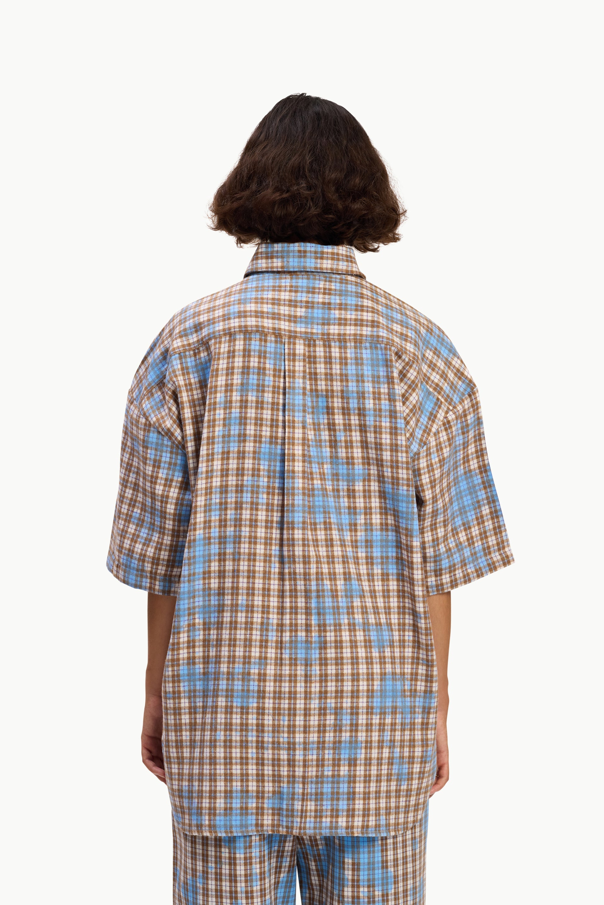 Blue Splash Classic Flannelette Shirt