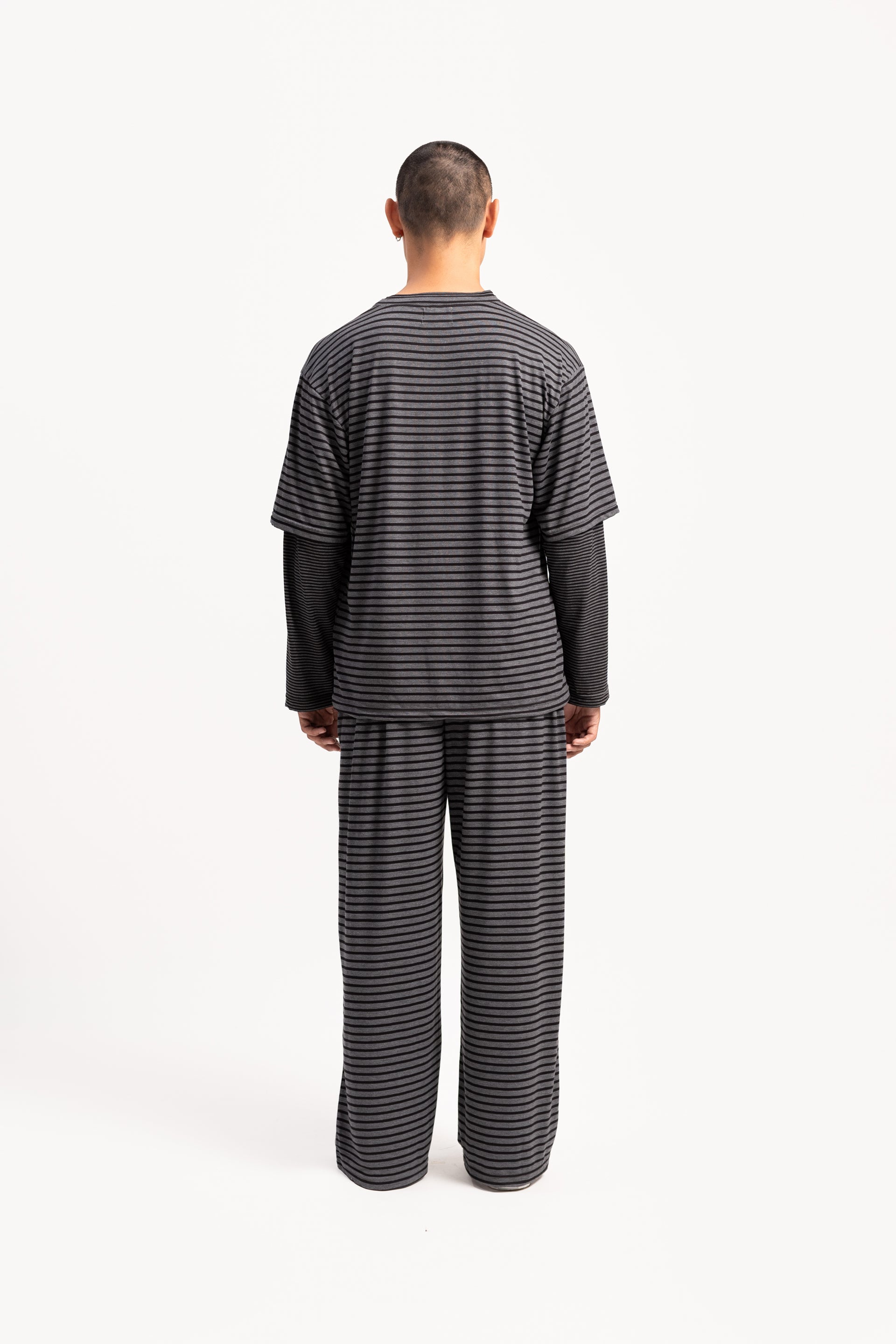 Stripe Layered Lounge Top