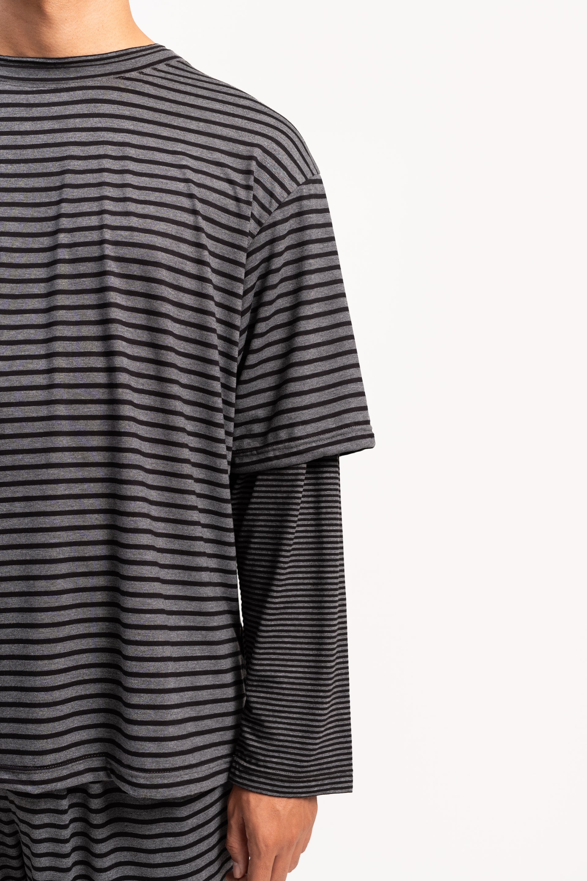 Stripe Layered Lounge Top