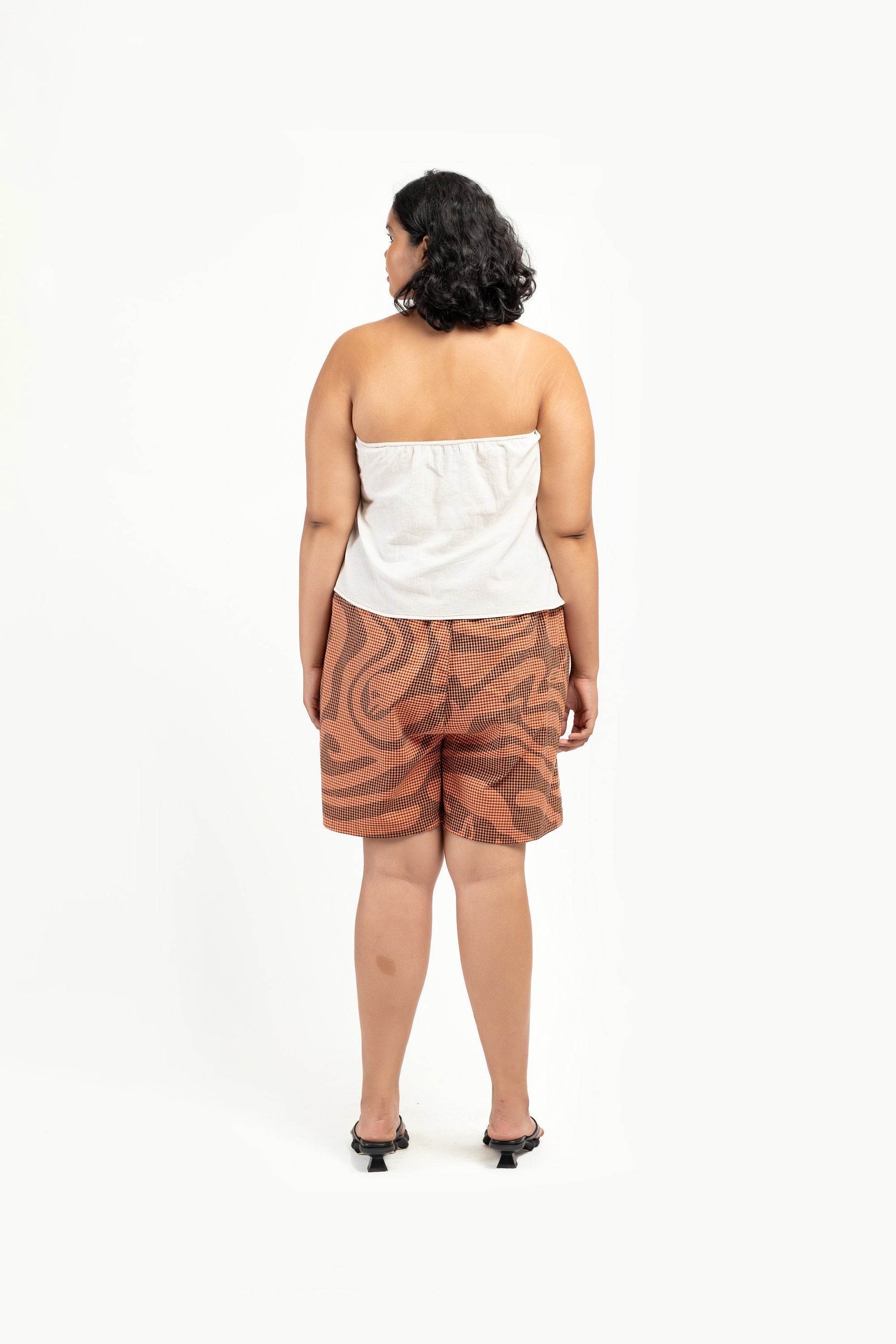 Oat Ruched Boob Tube