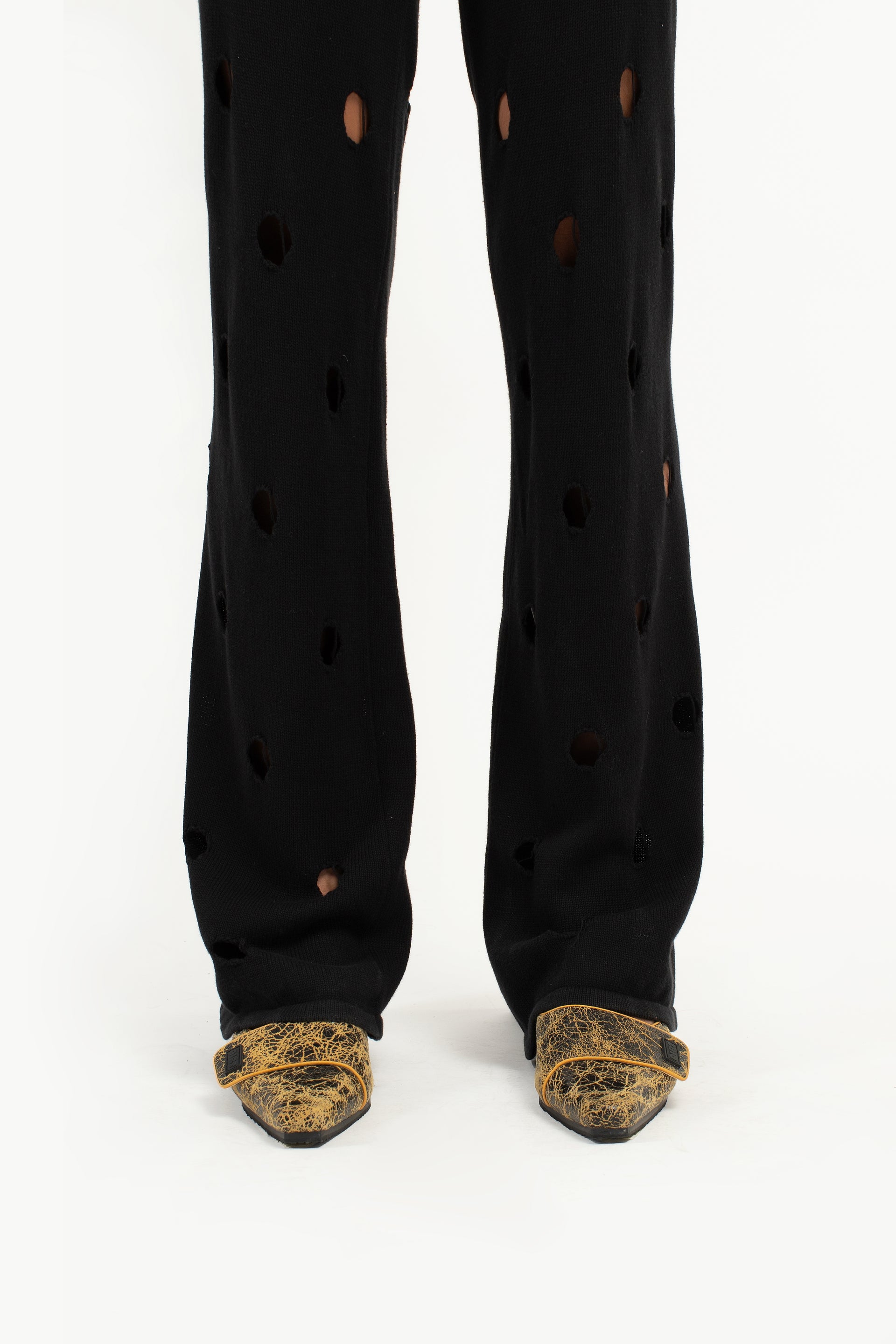 Ebony Polka Dot Knit Pant