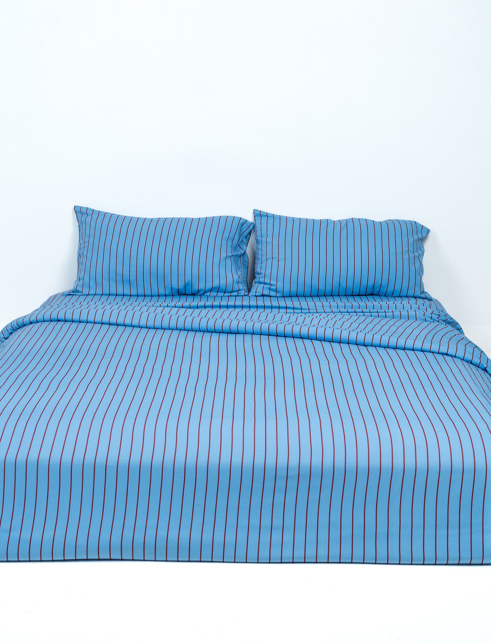 Blueberry Stripe Bamboo Quilt Cover