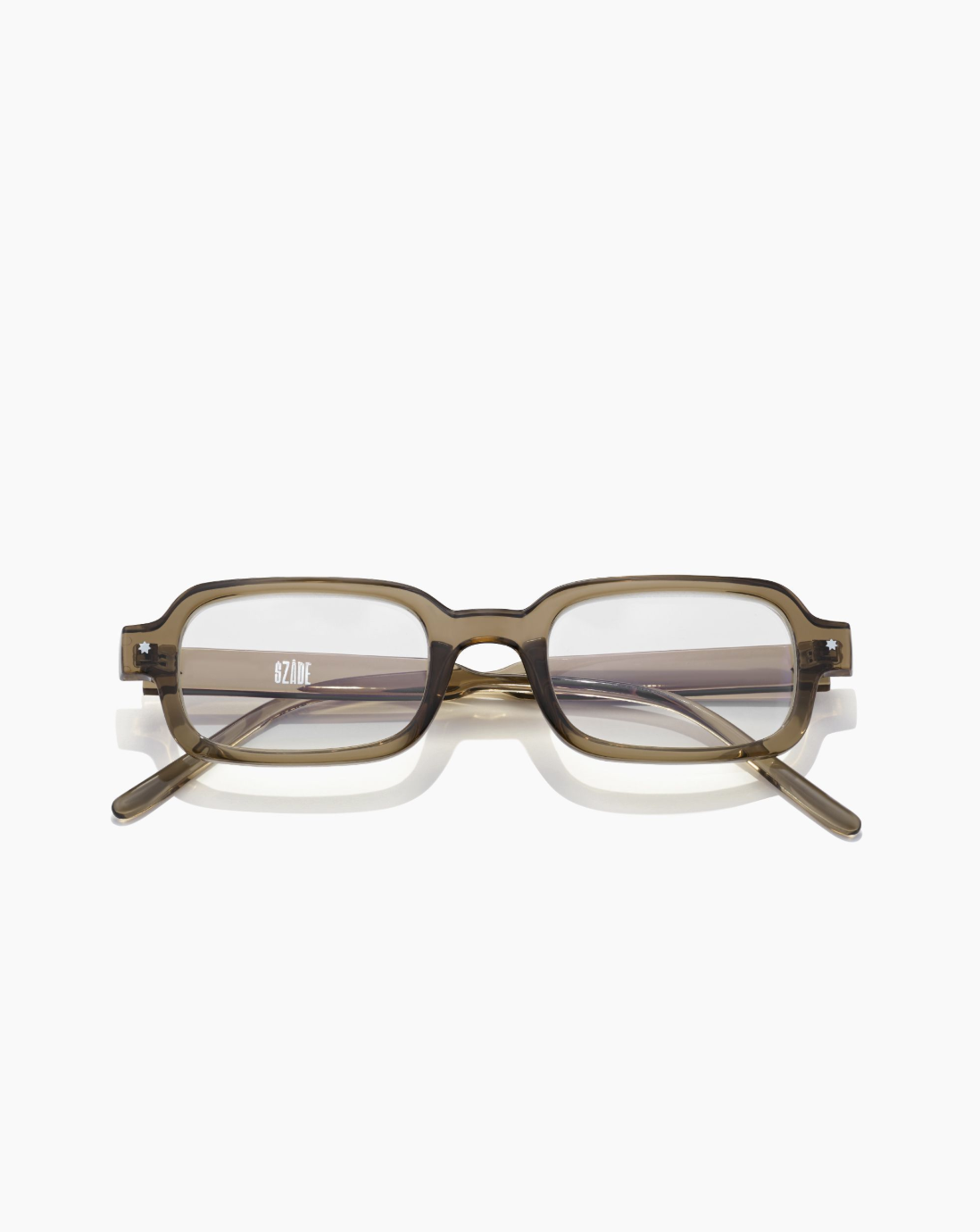 Szade Frame: Wynn - Olive / Clear Blue Light