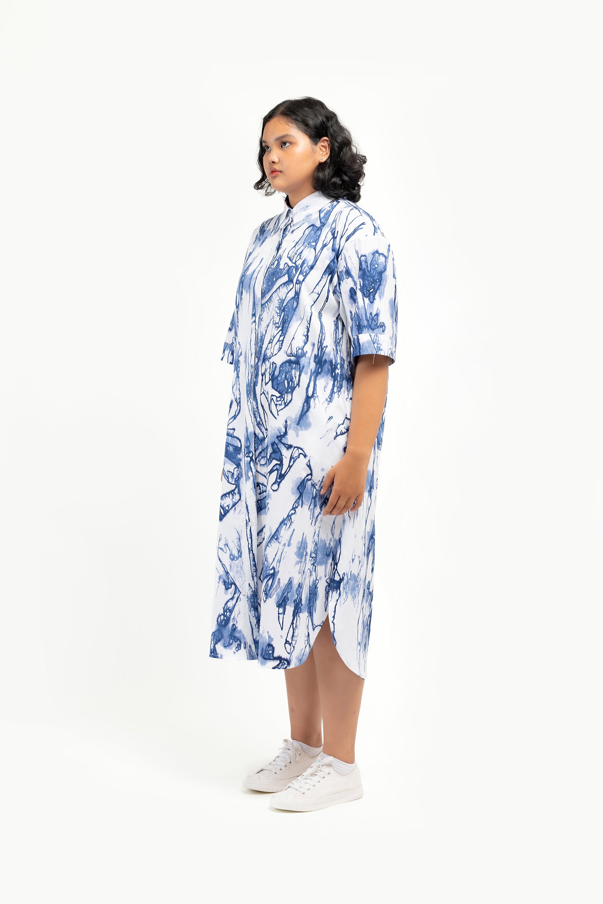 Waves Shirt Dress