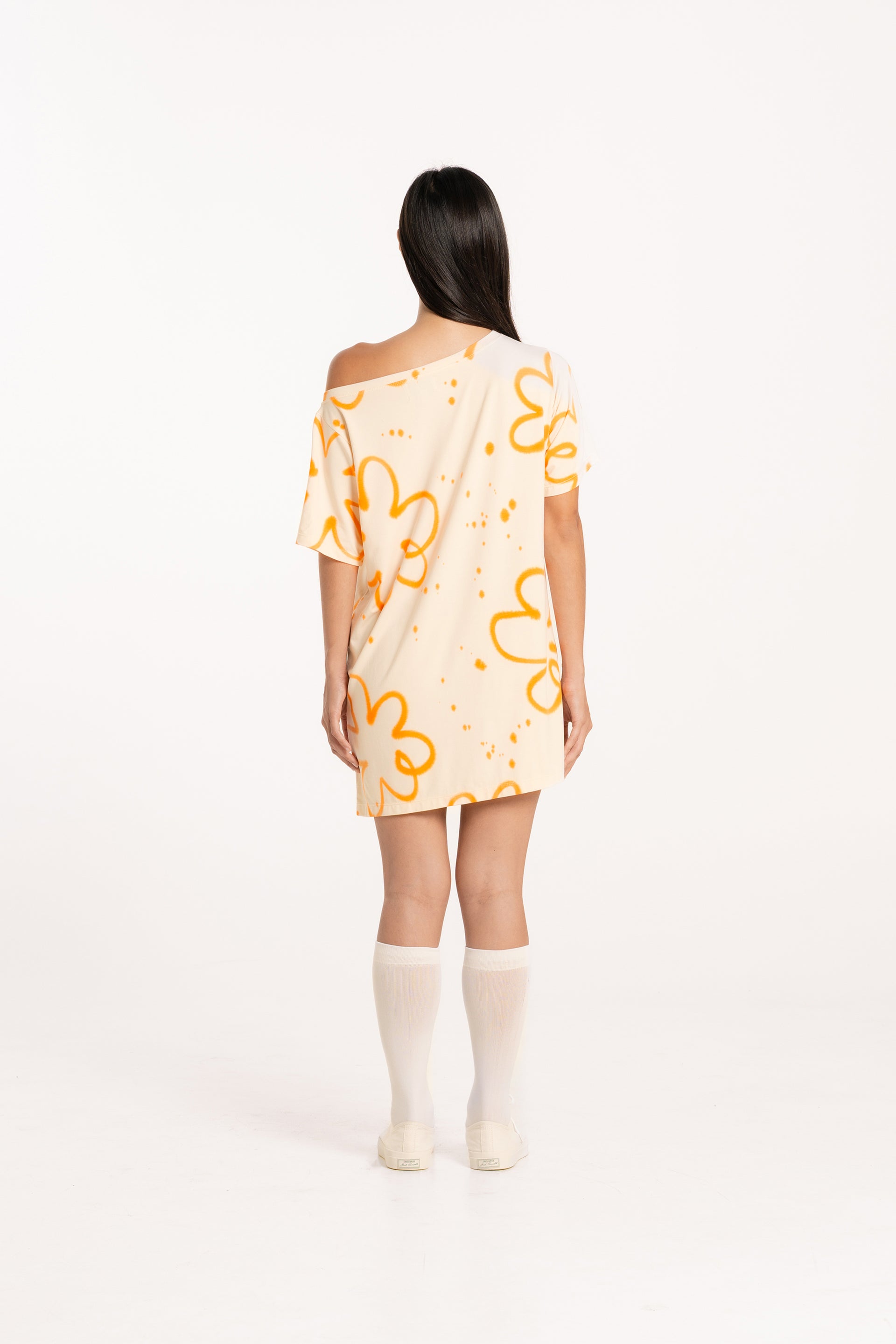 Orange Poppy T-Shirt Dress