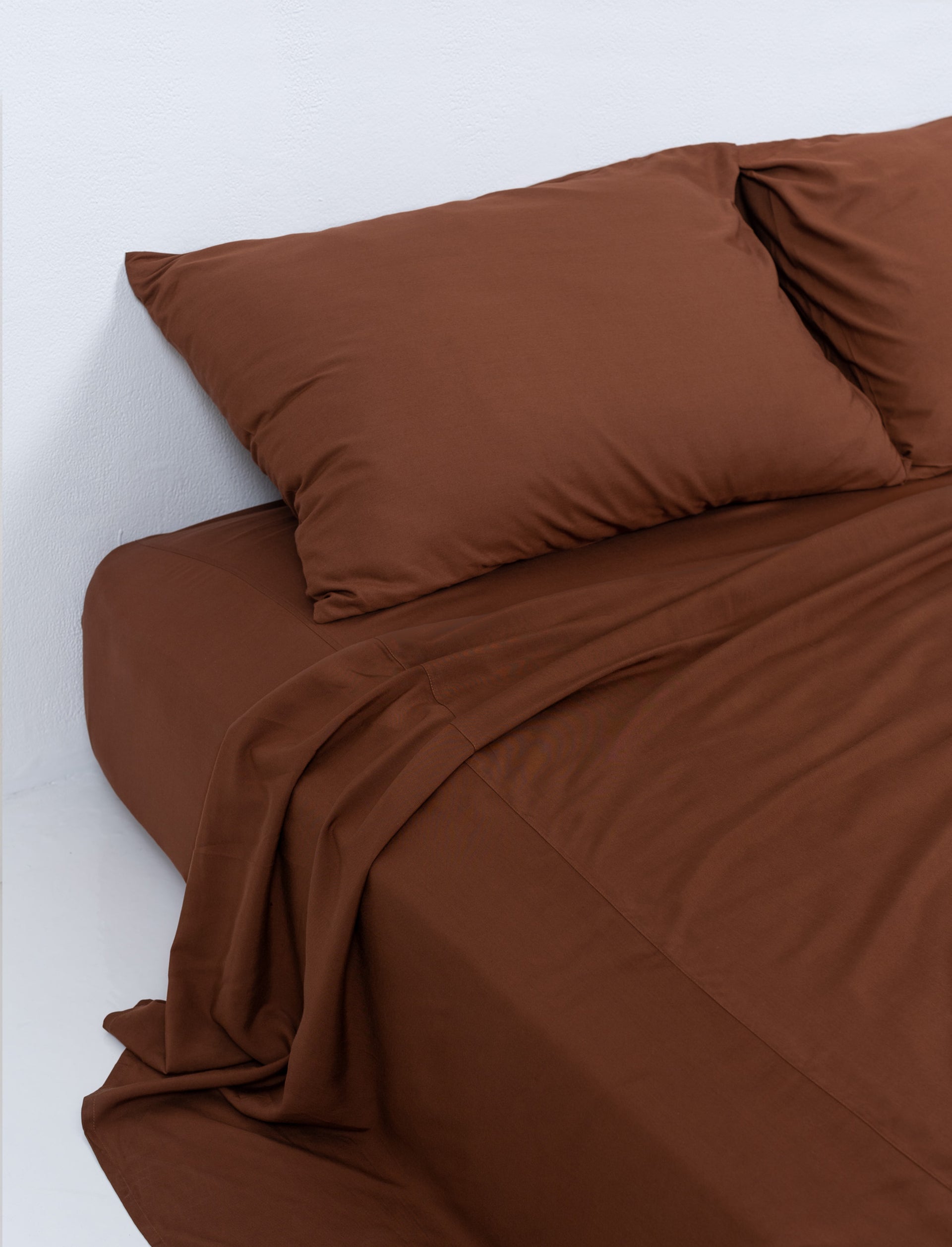 Choc Bamboo Fitted Sheet