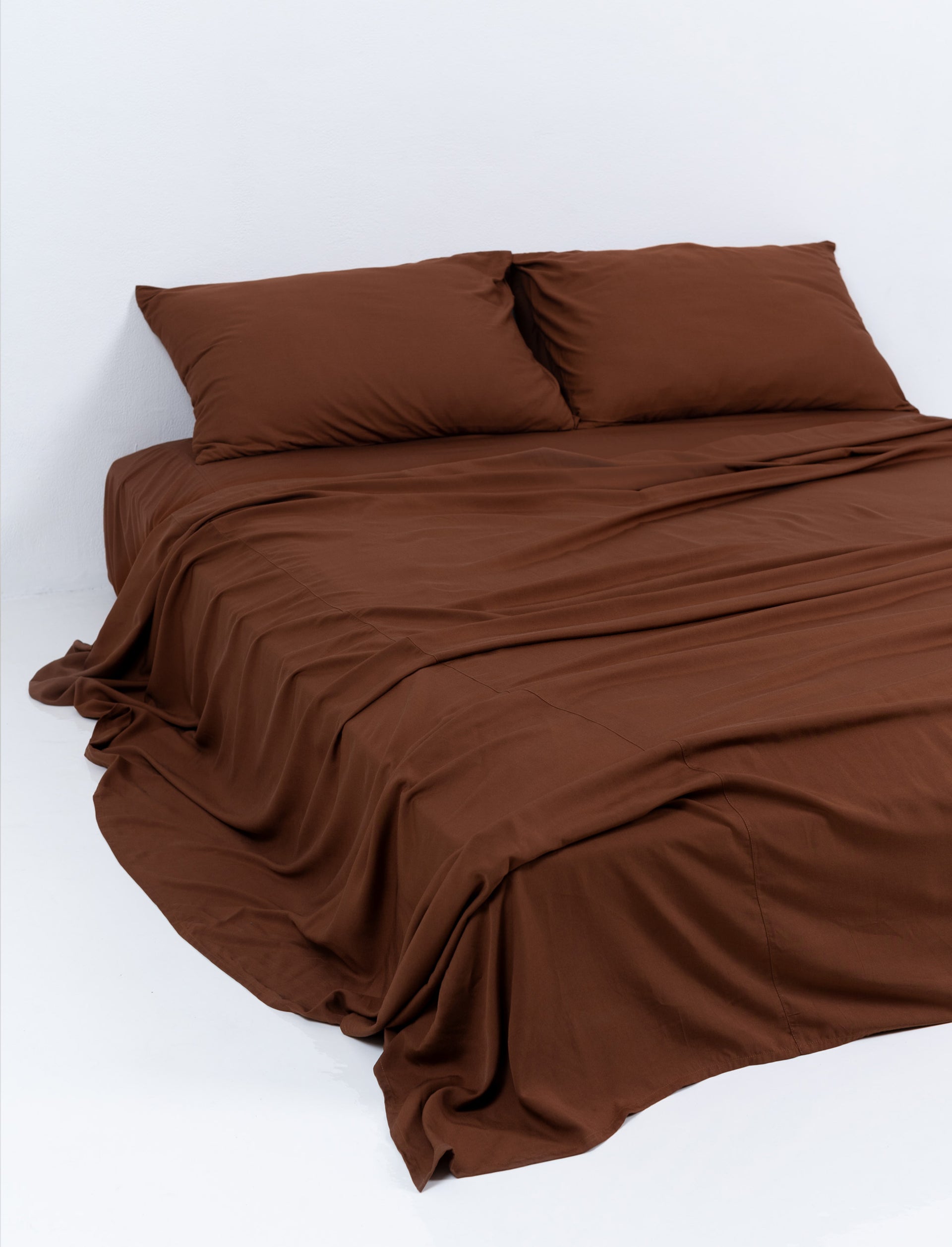 Choc Bamboo Fitted Sheet