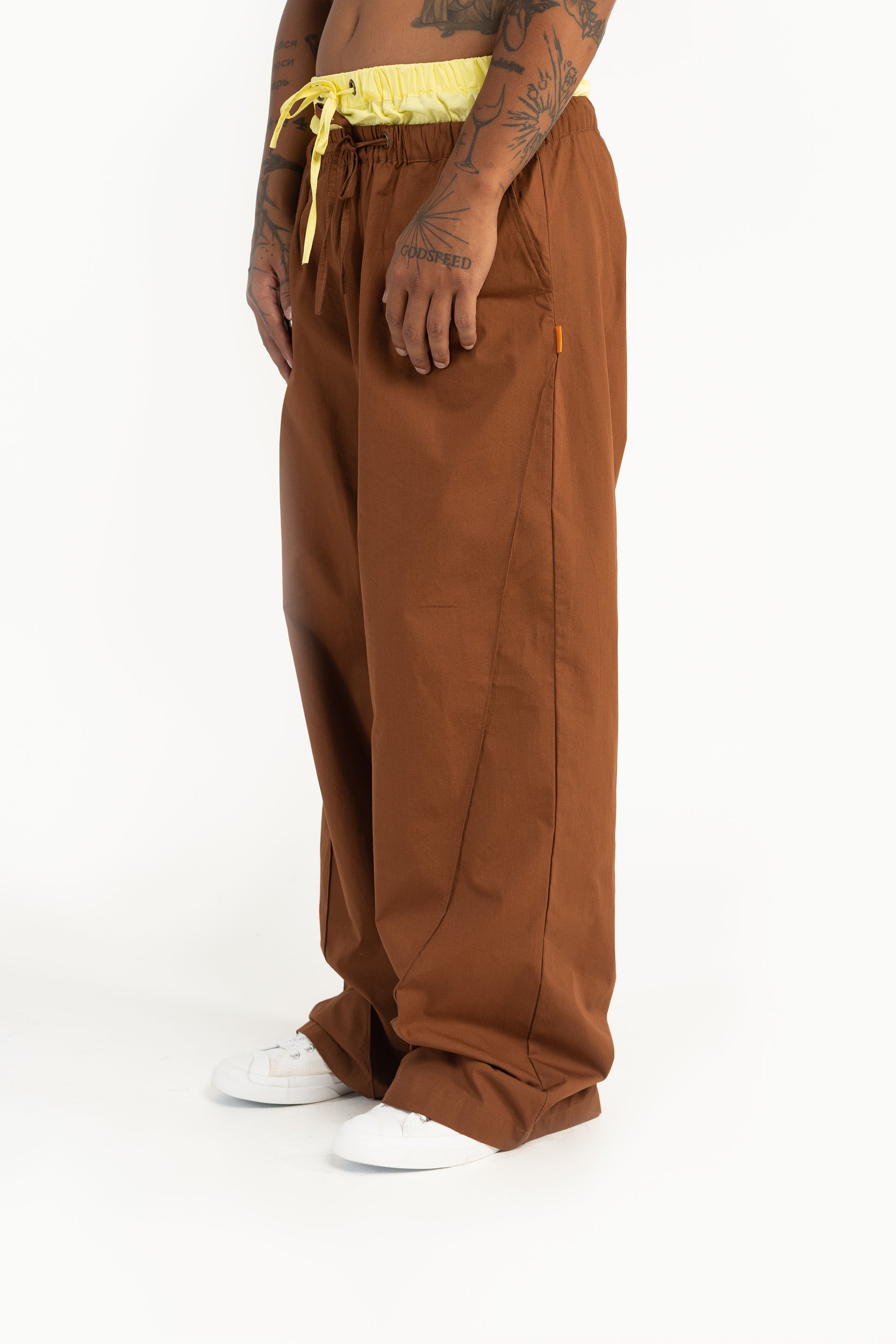 Choc Long Holiday Double Waist Pant