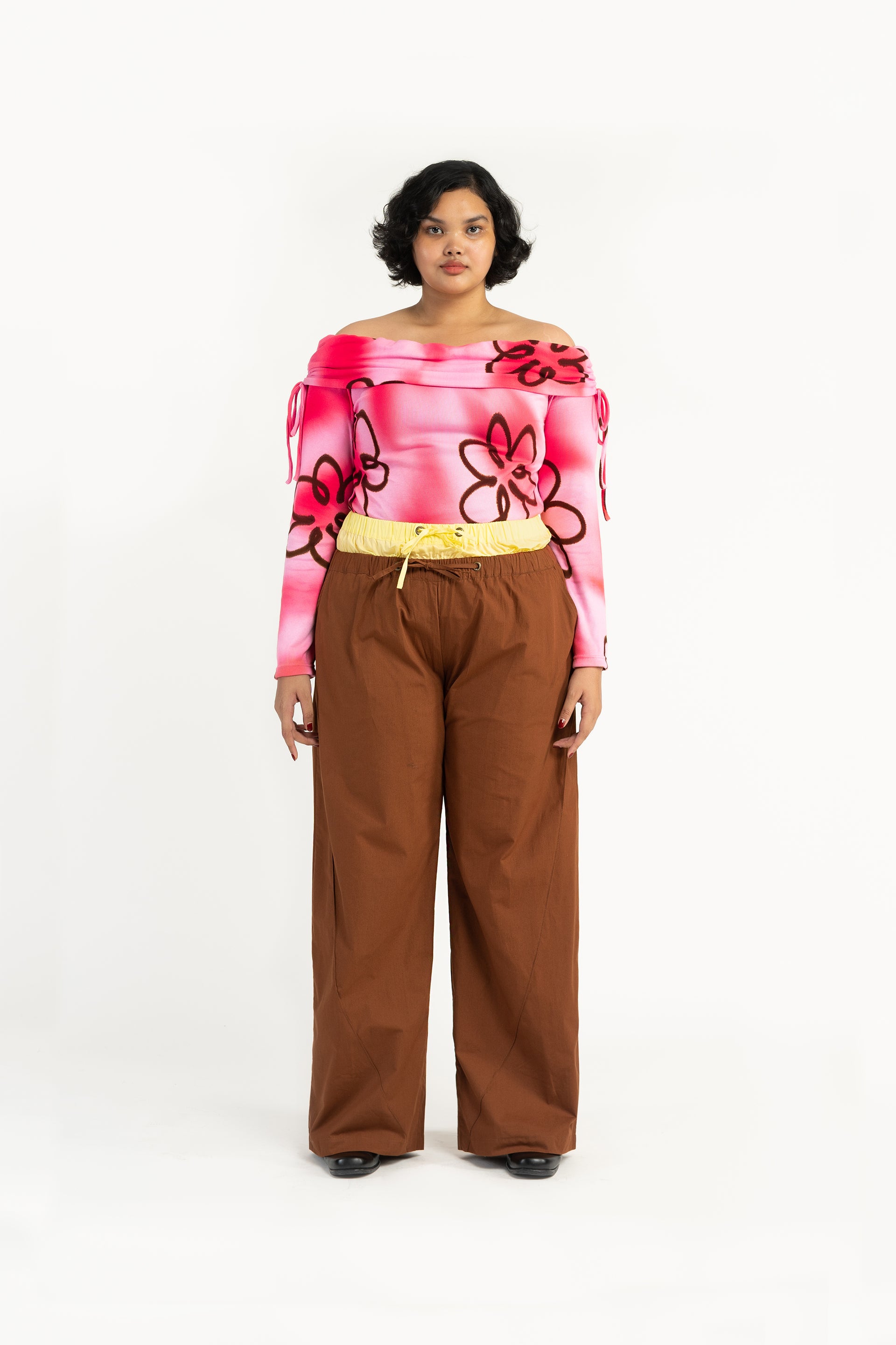 Choc Long Holiday Double Waist Pant