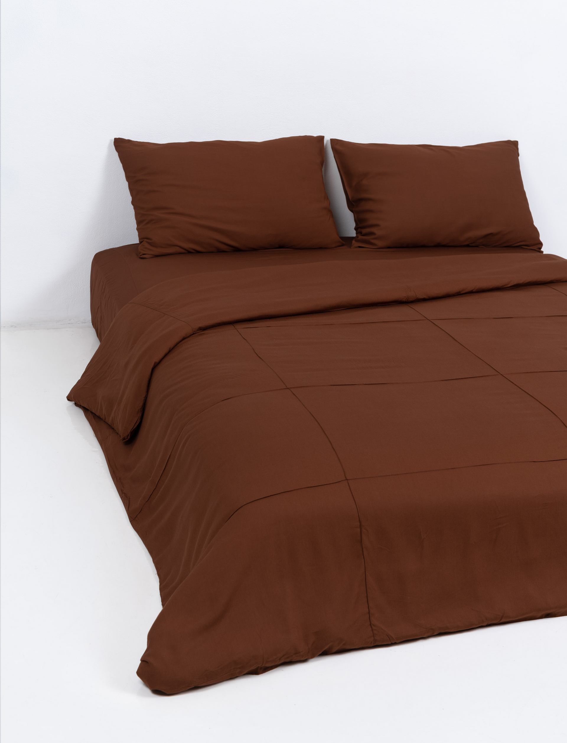 Choc Bamboo Quilt Cover Set
