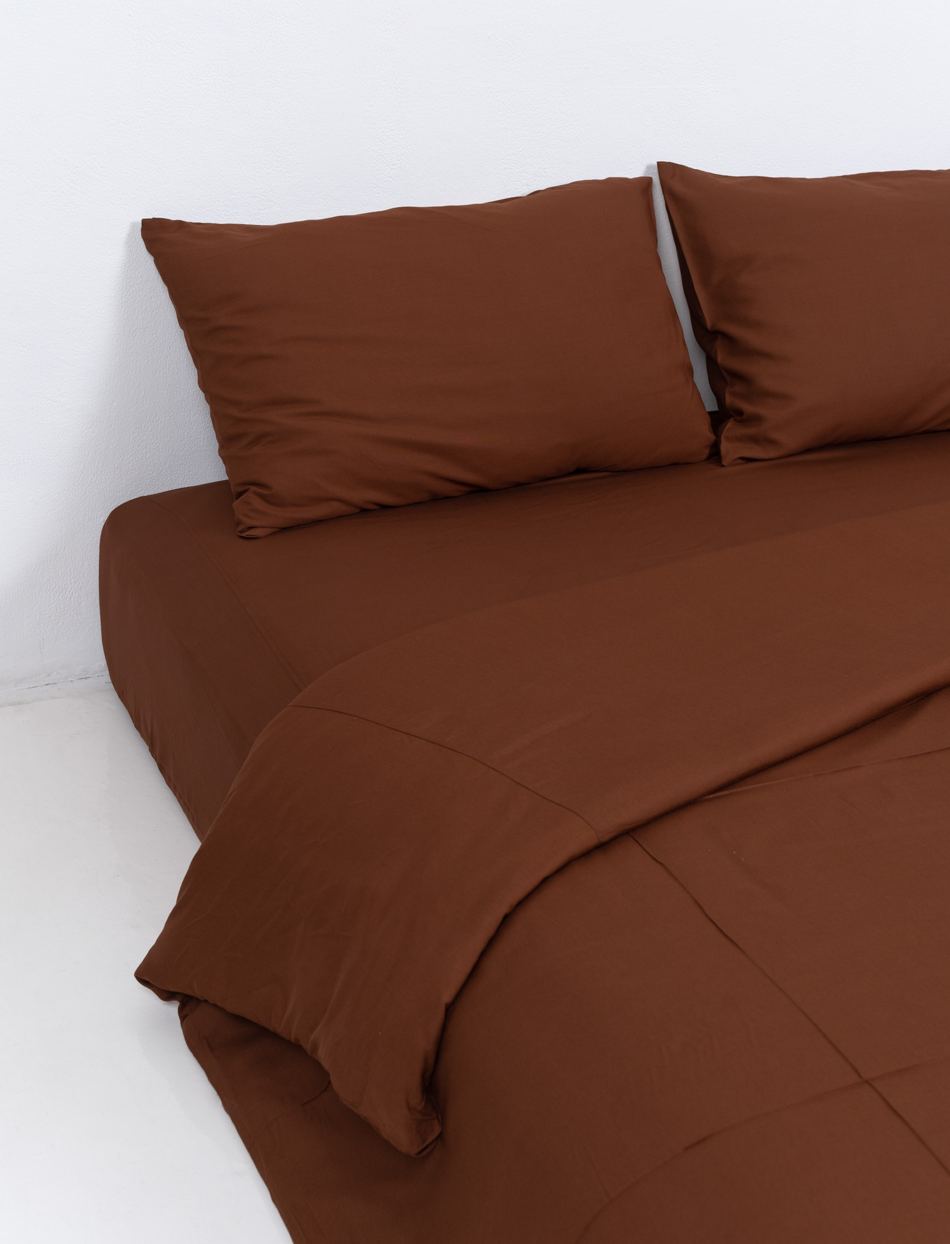 Choc Bamboo Quilt Cover Set