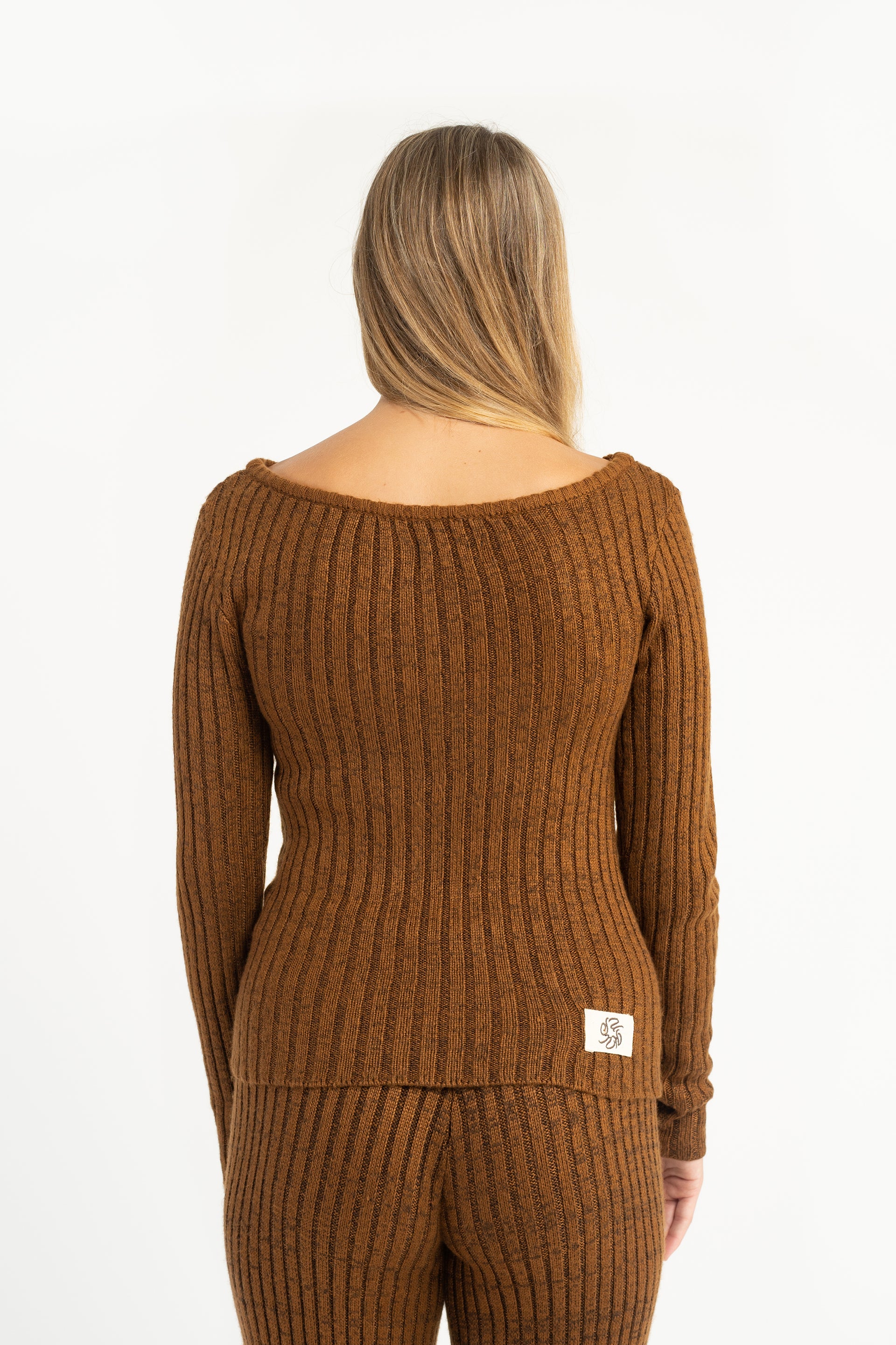 Choc Rib Audrey Top