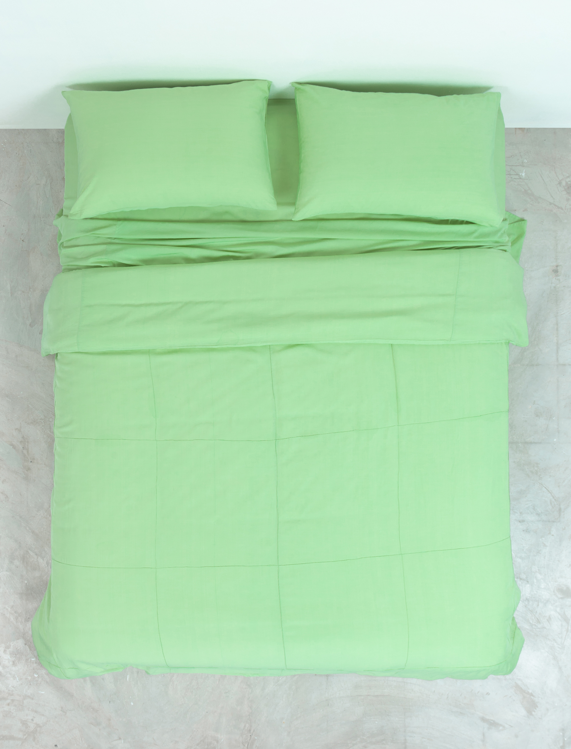 Mint Bamboo Quilt Cover Set