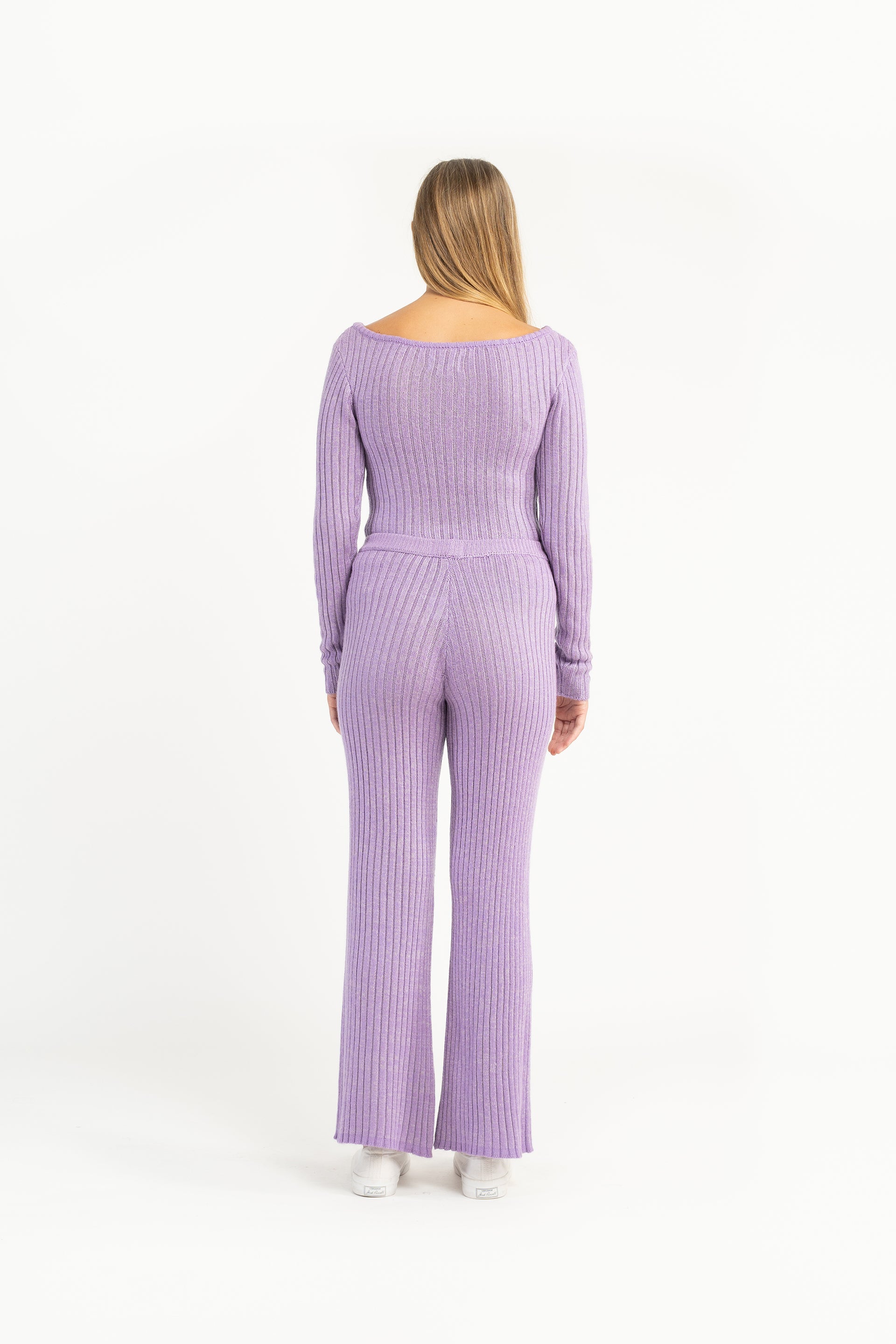 Purple Rib Lounge Pant