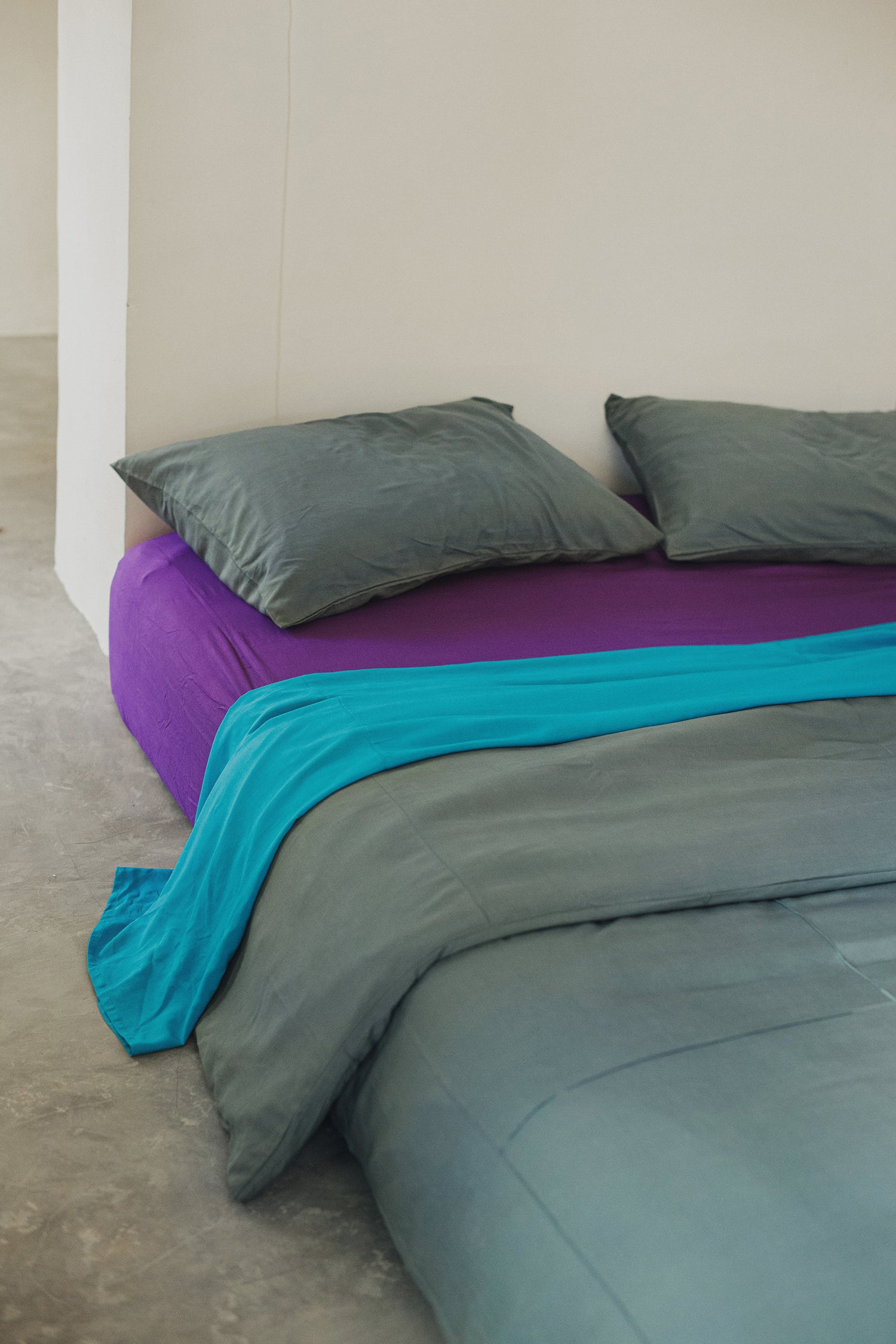 Stone Bamboo Quilt Cover Set