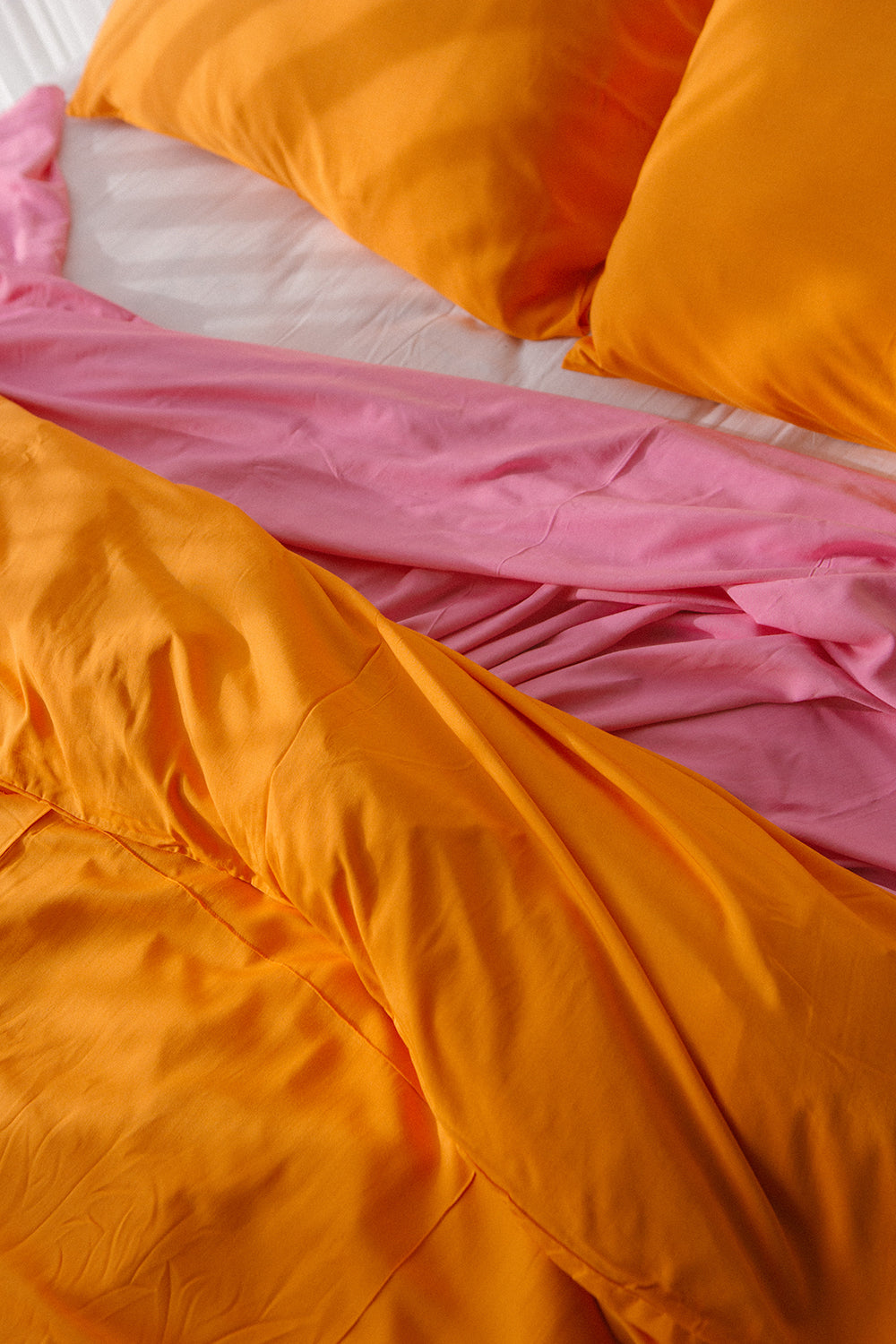 Tangerine Bamboo Quilt Cover Set