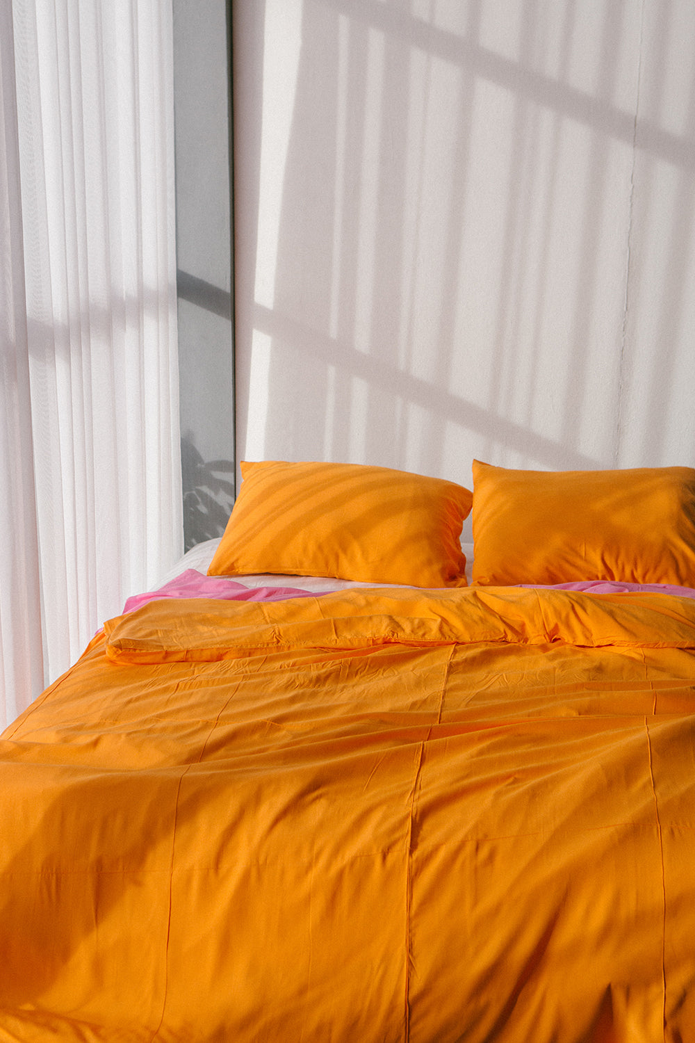 Tangerine Bamboo Quilt Cover Set