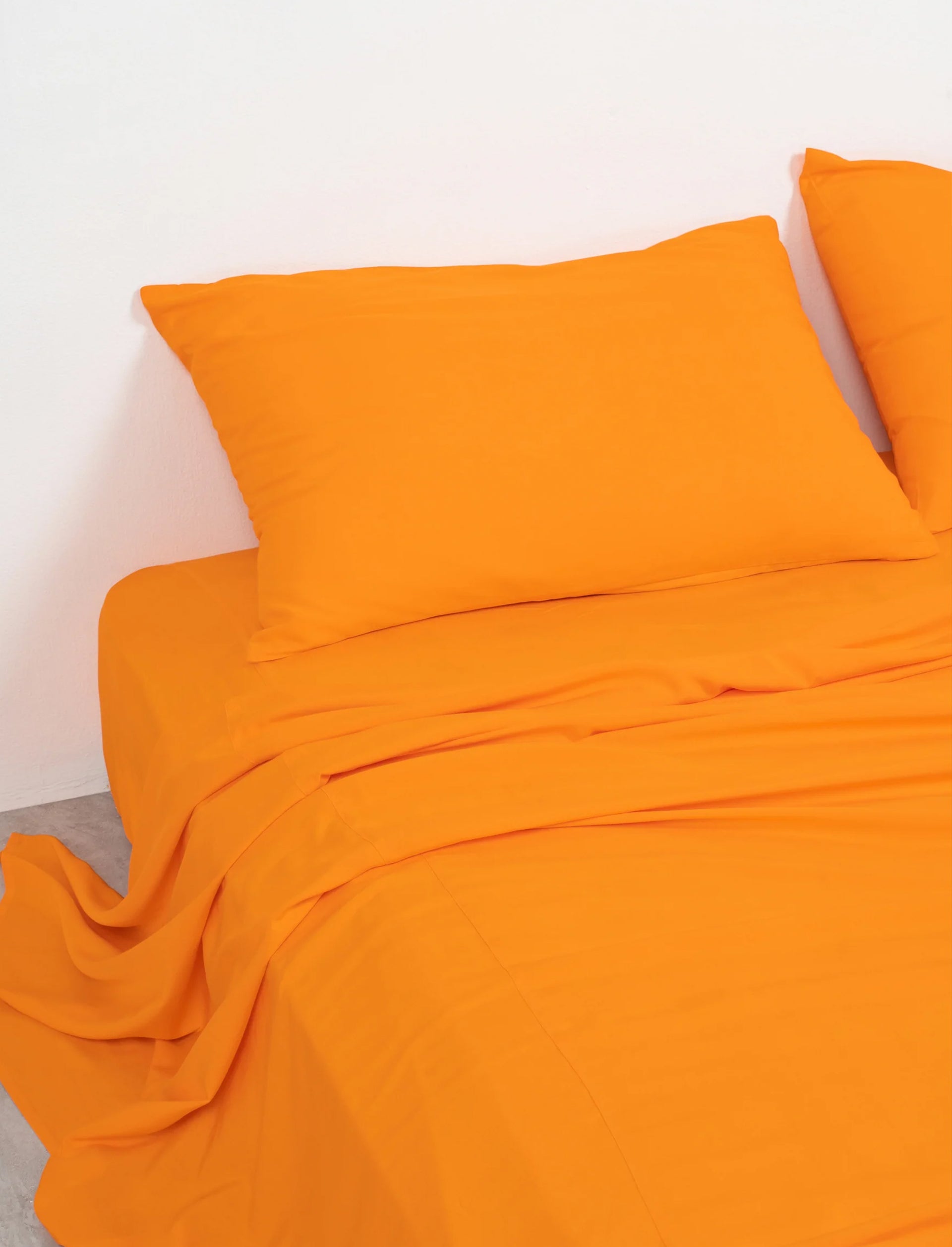 Tangerine Bamboo Fitted Sheet