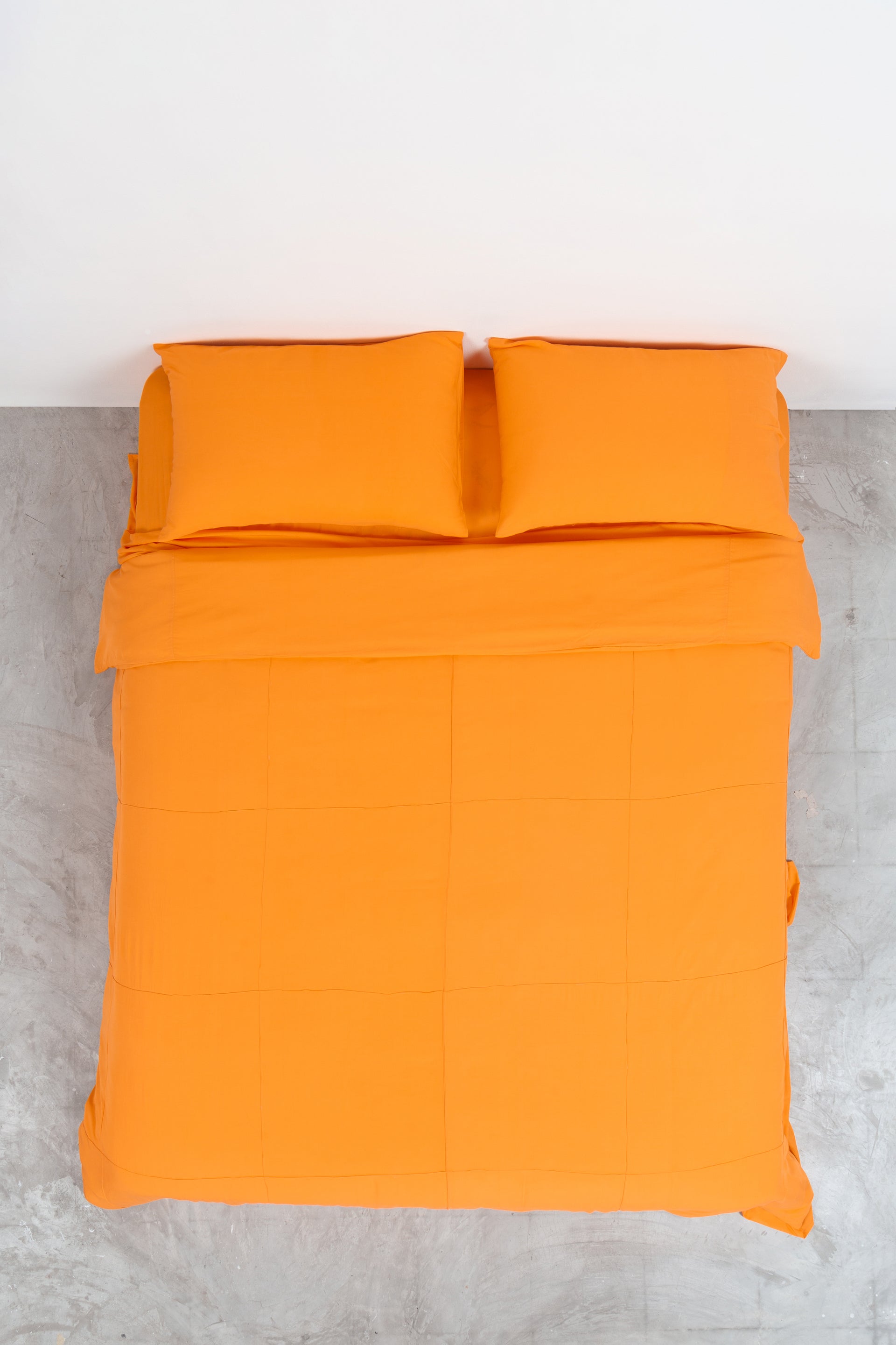Tangerine Bamboo Quilt Cover Set