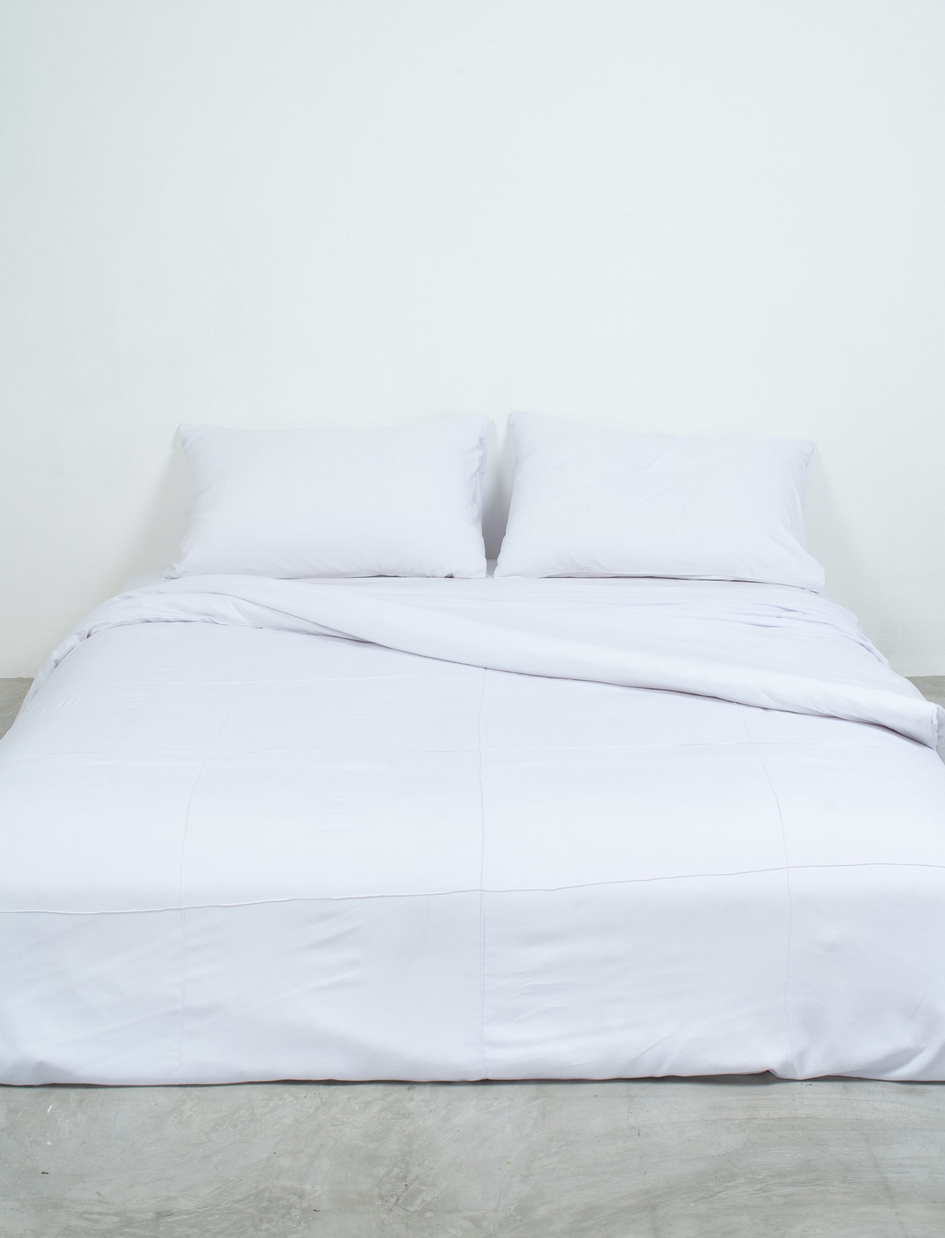 White Bamboo Quilt Cover Set