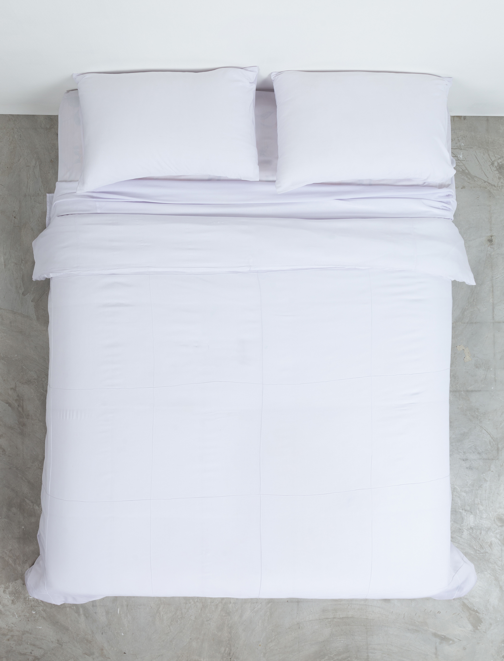 White Bamboo Quilt Cover Set