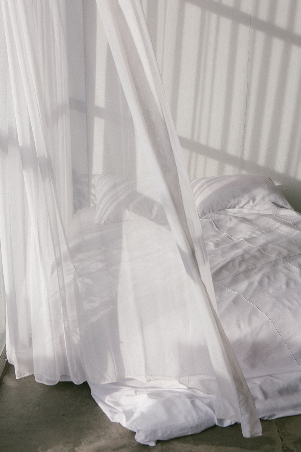 White Bamboo Quilt Cover Set