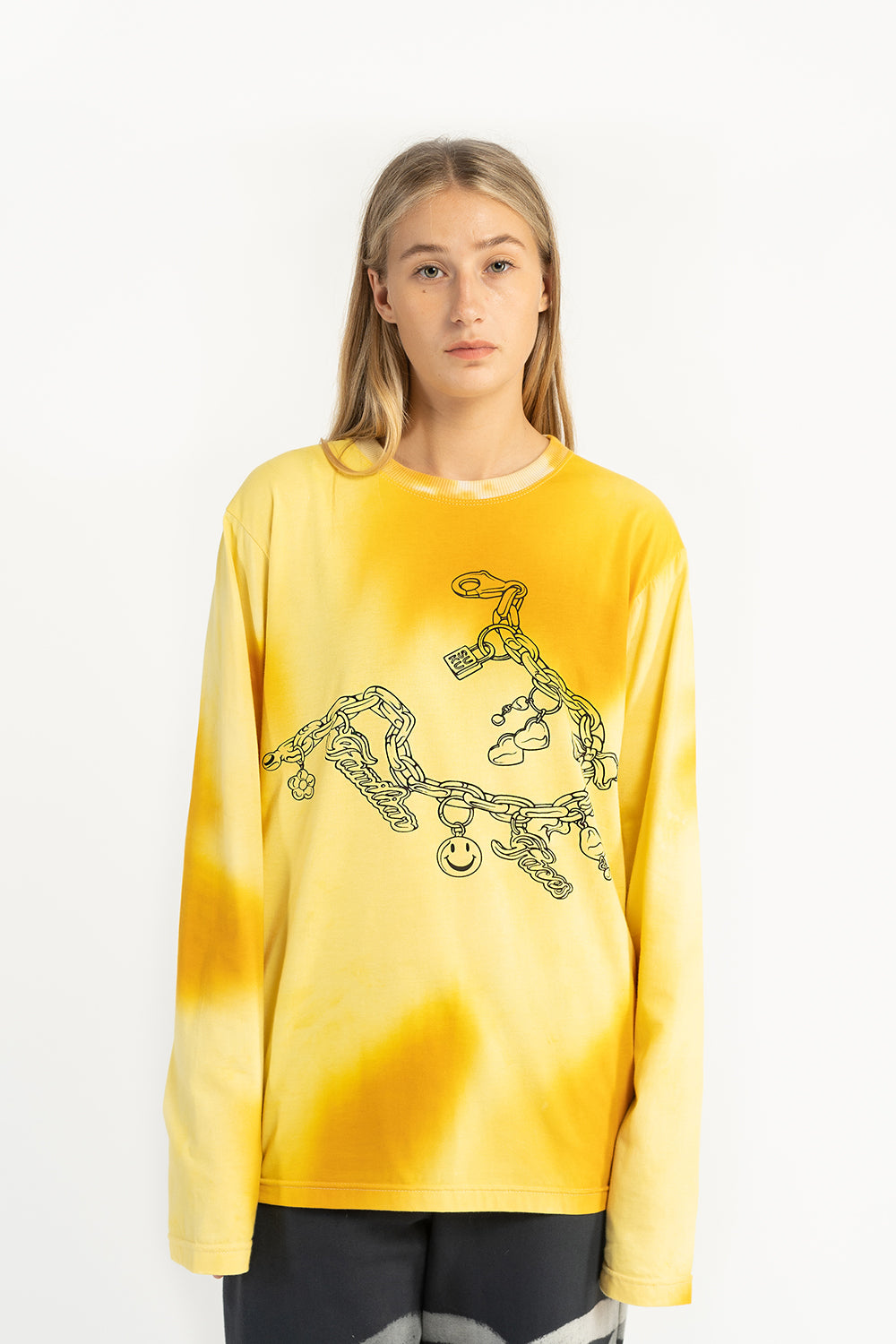 Yellow Chain Long Sleeve Tee