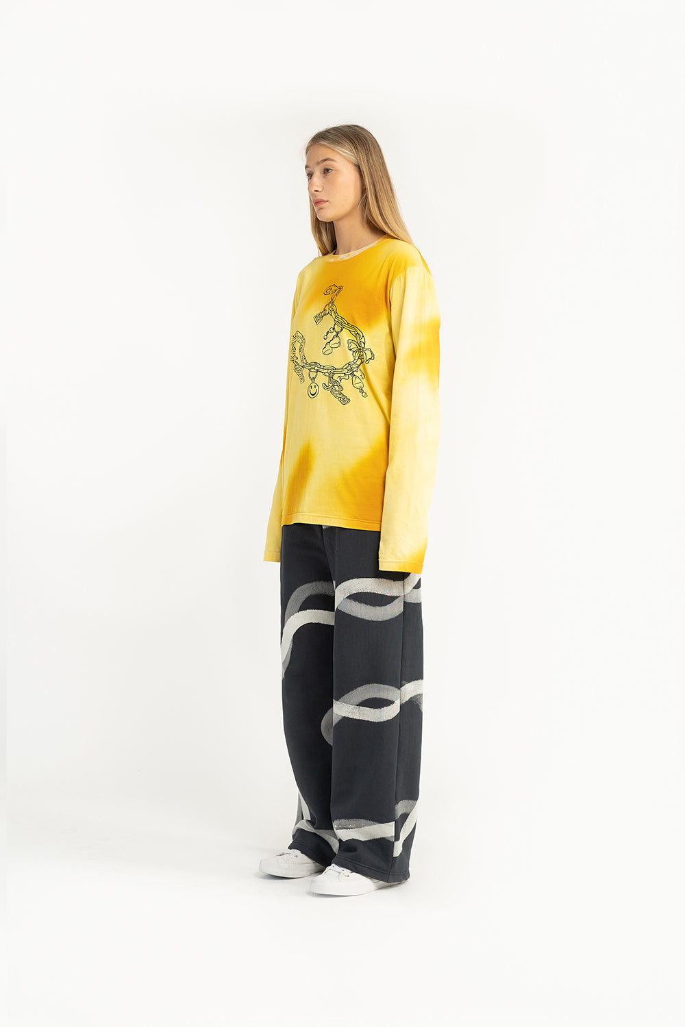 Yellow Chain Long Sleeve Tee