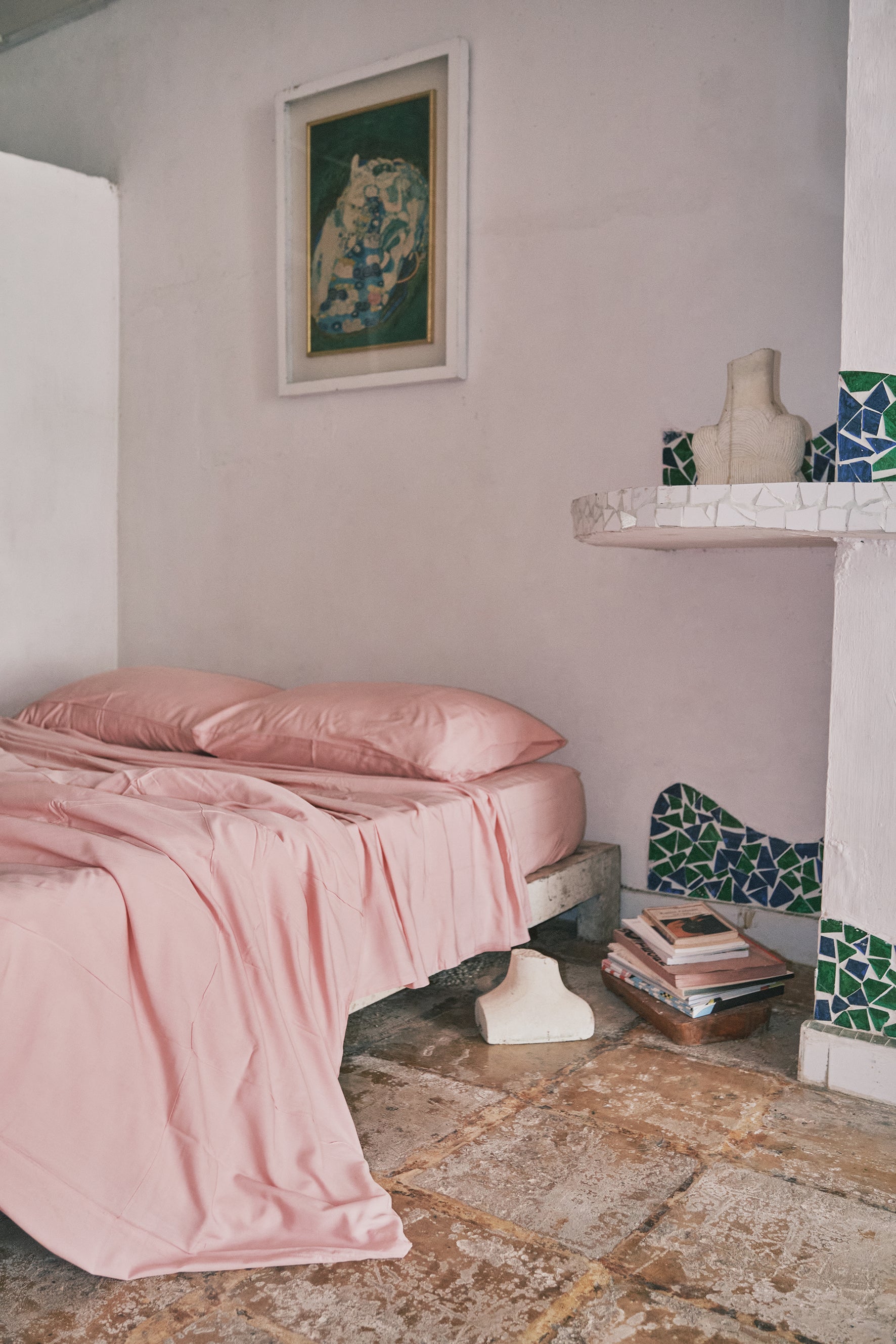 Dust Pink Bamboo Flat Sheet