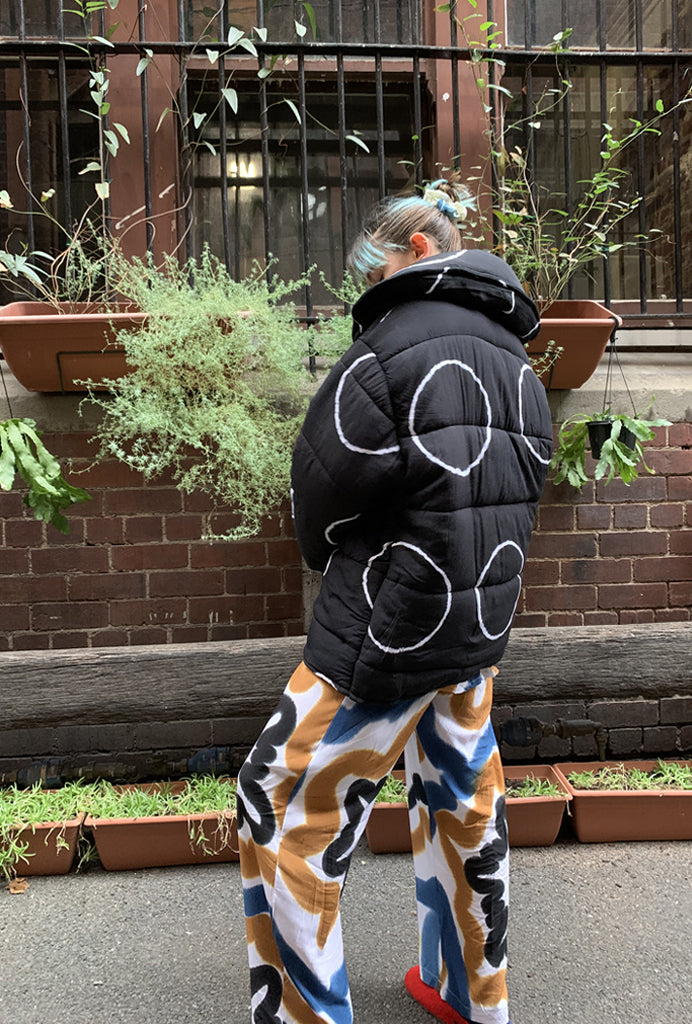 Moon Short Puffer Robe