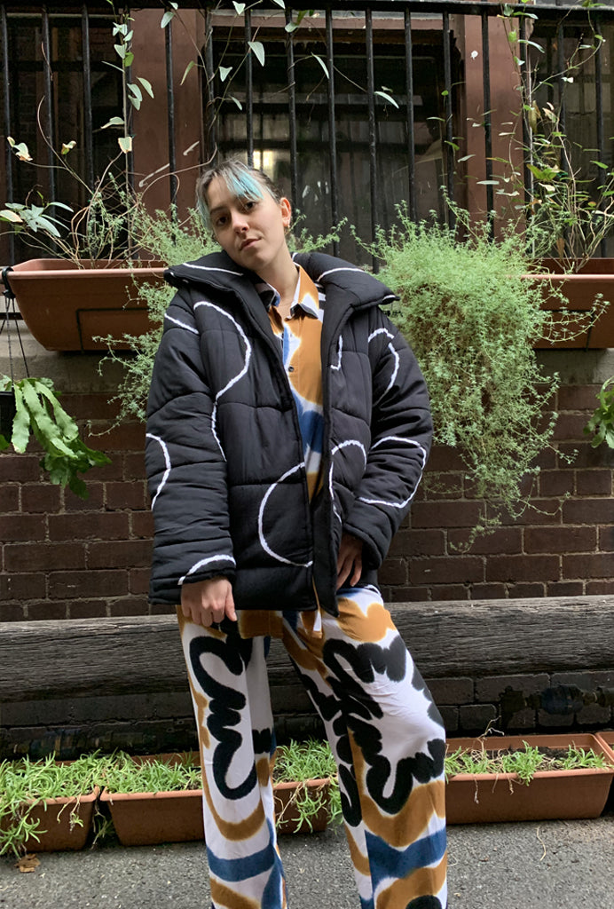 Moon Short Puffer Robe
