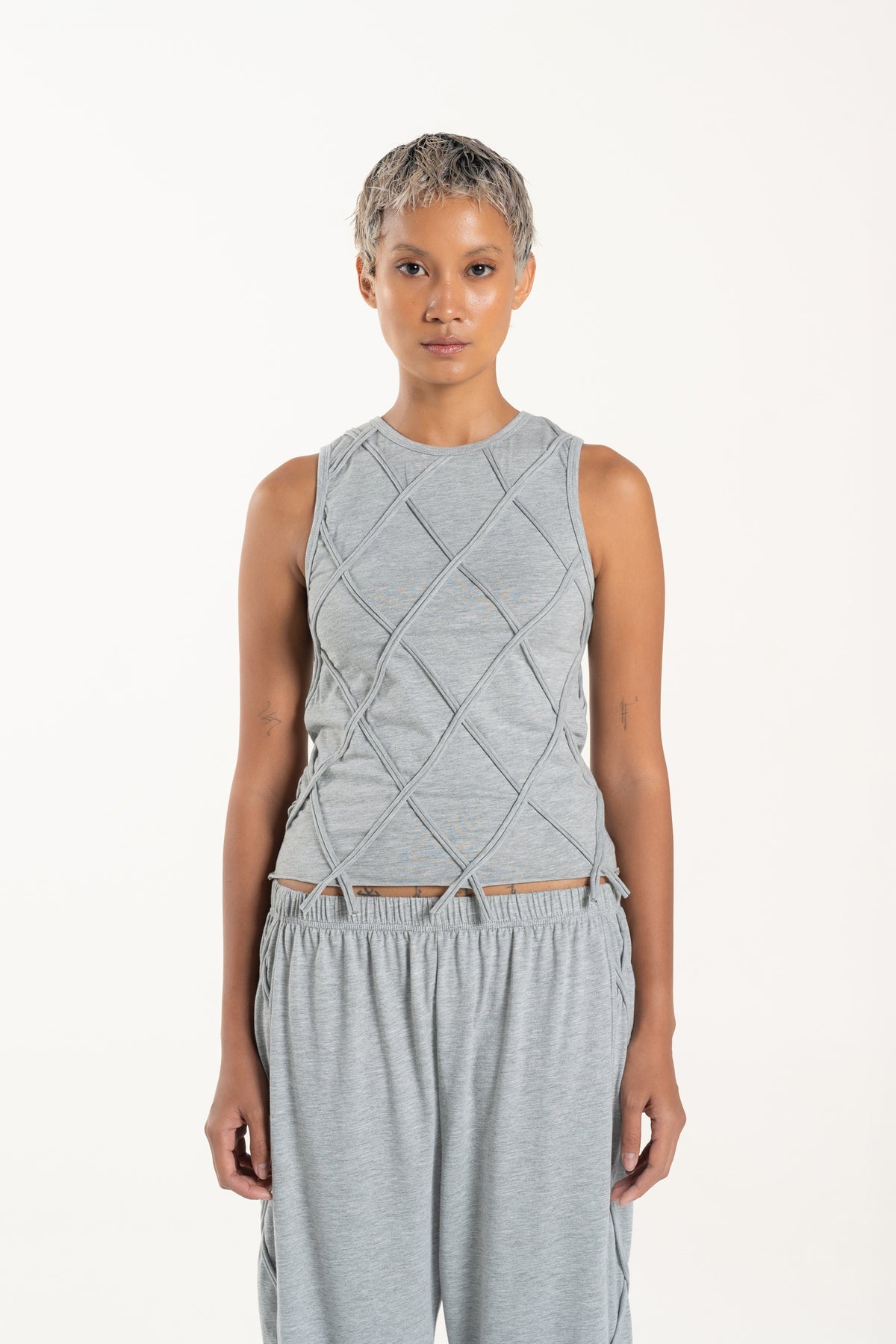 Grey Diamond Muscle Tank