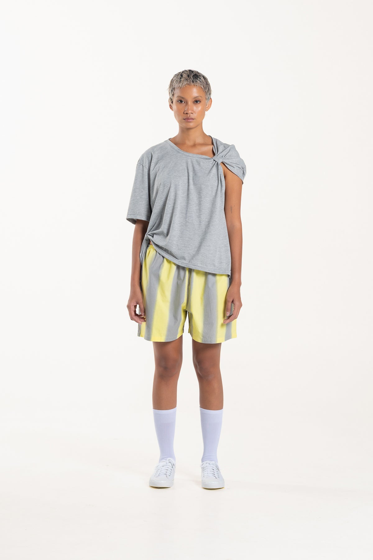 Grey Asymmetric Tee