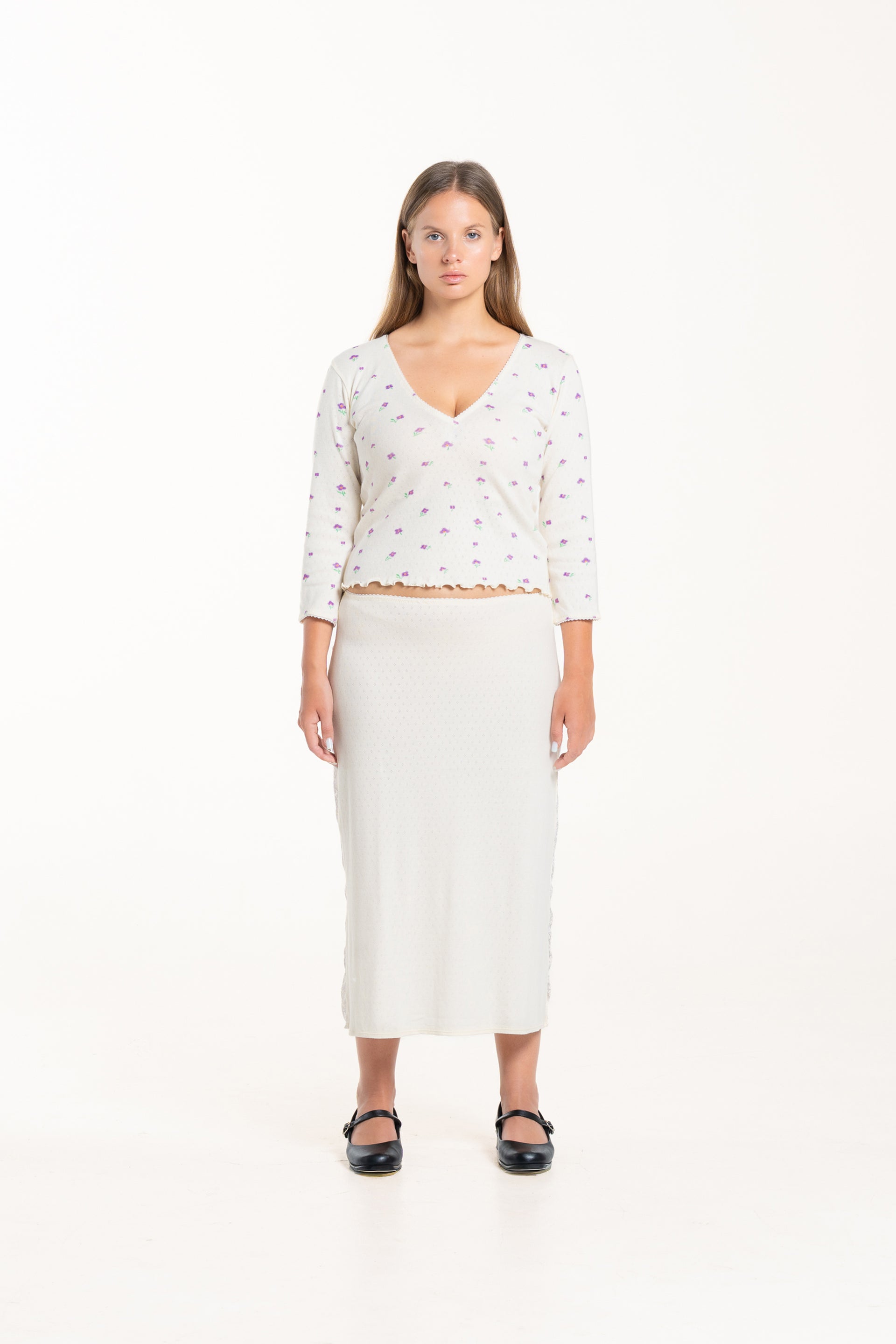 Wildflower V Neck Top