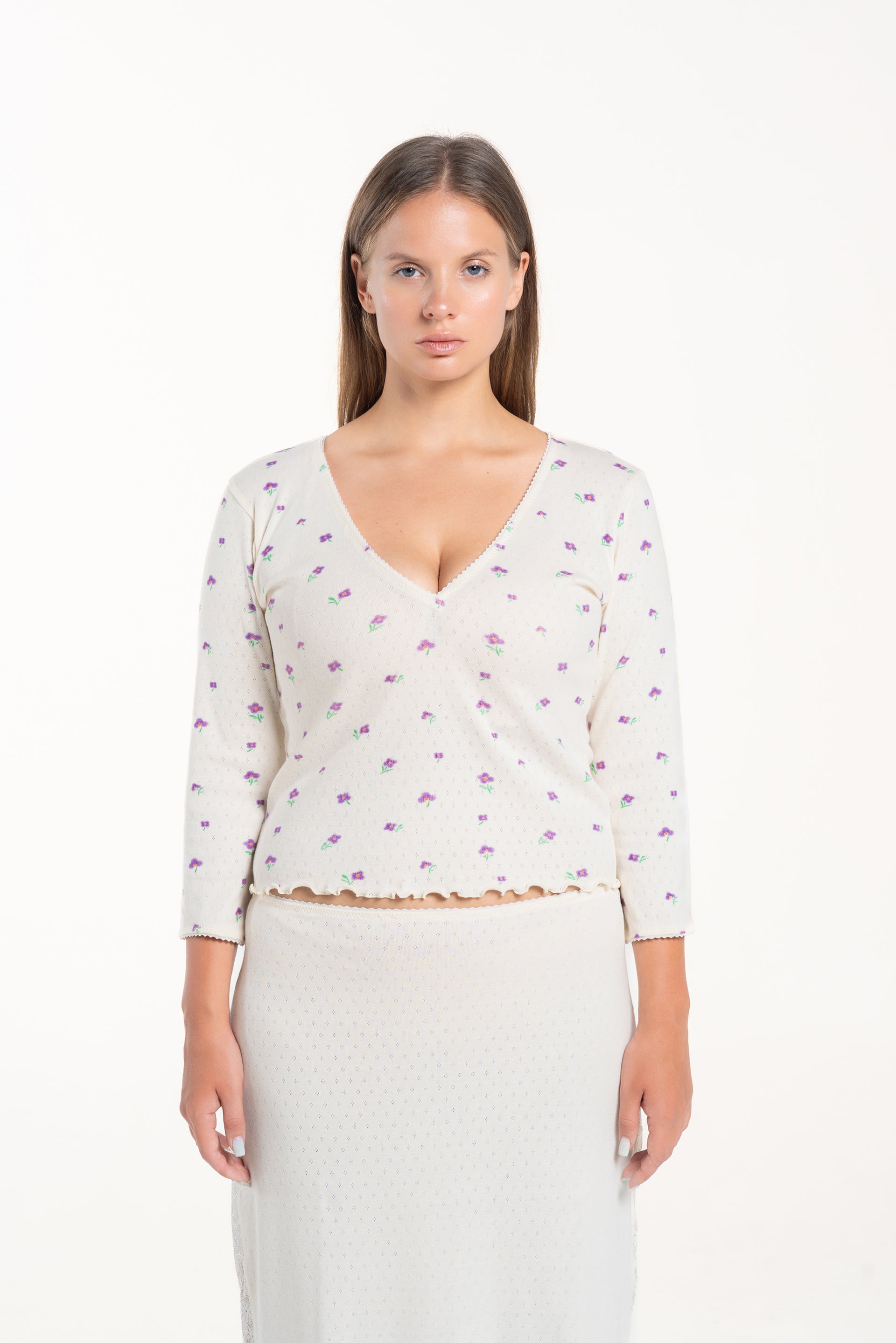 Wildflower V Neck Top