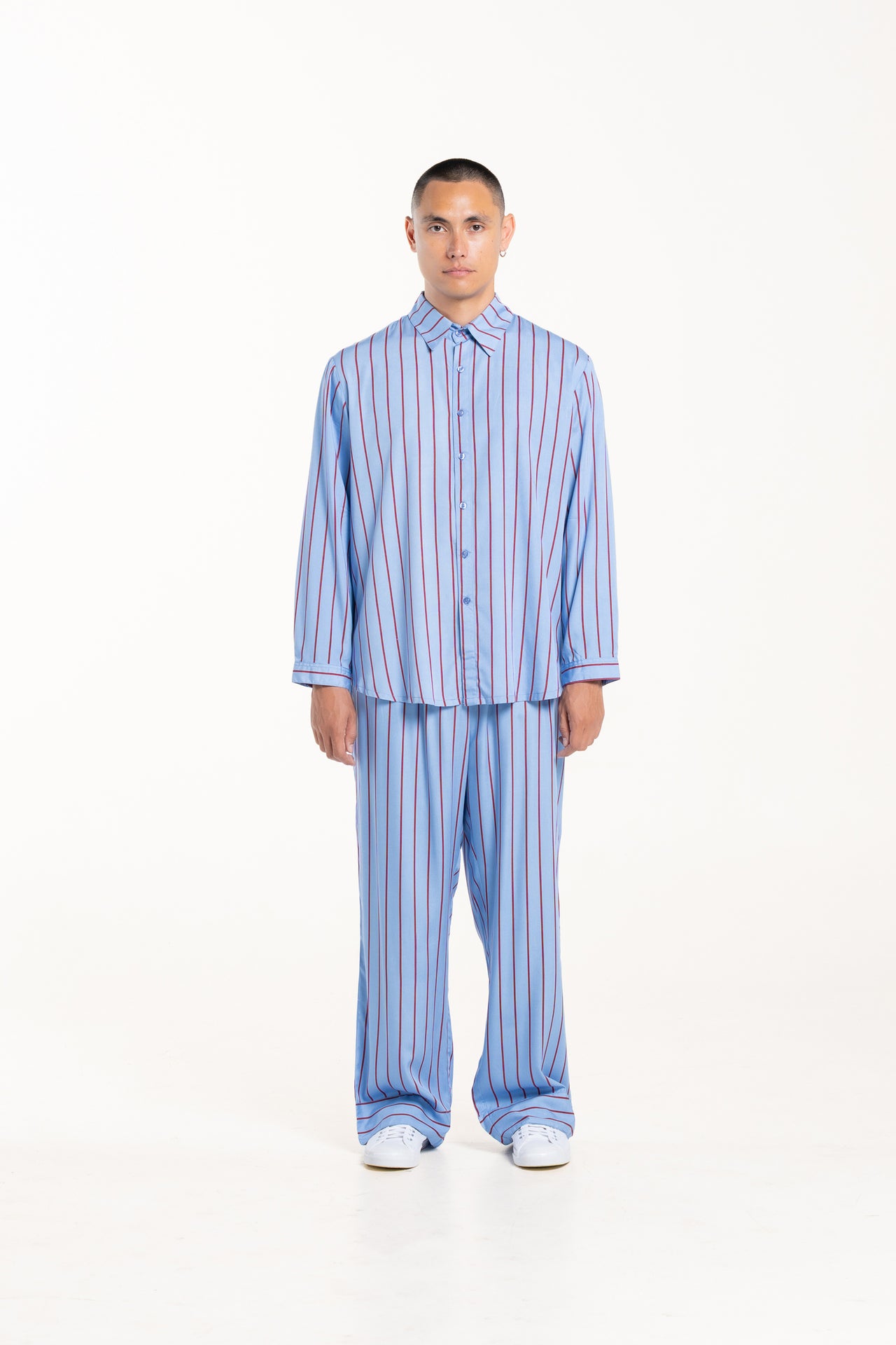 Blueberry Stripe Winter Pyjama Set