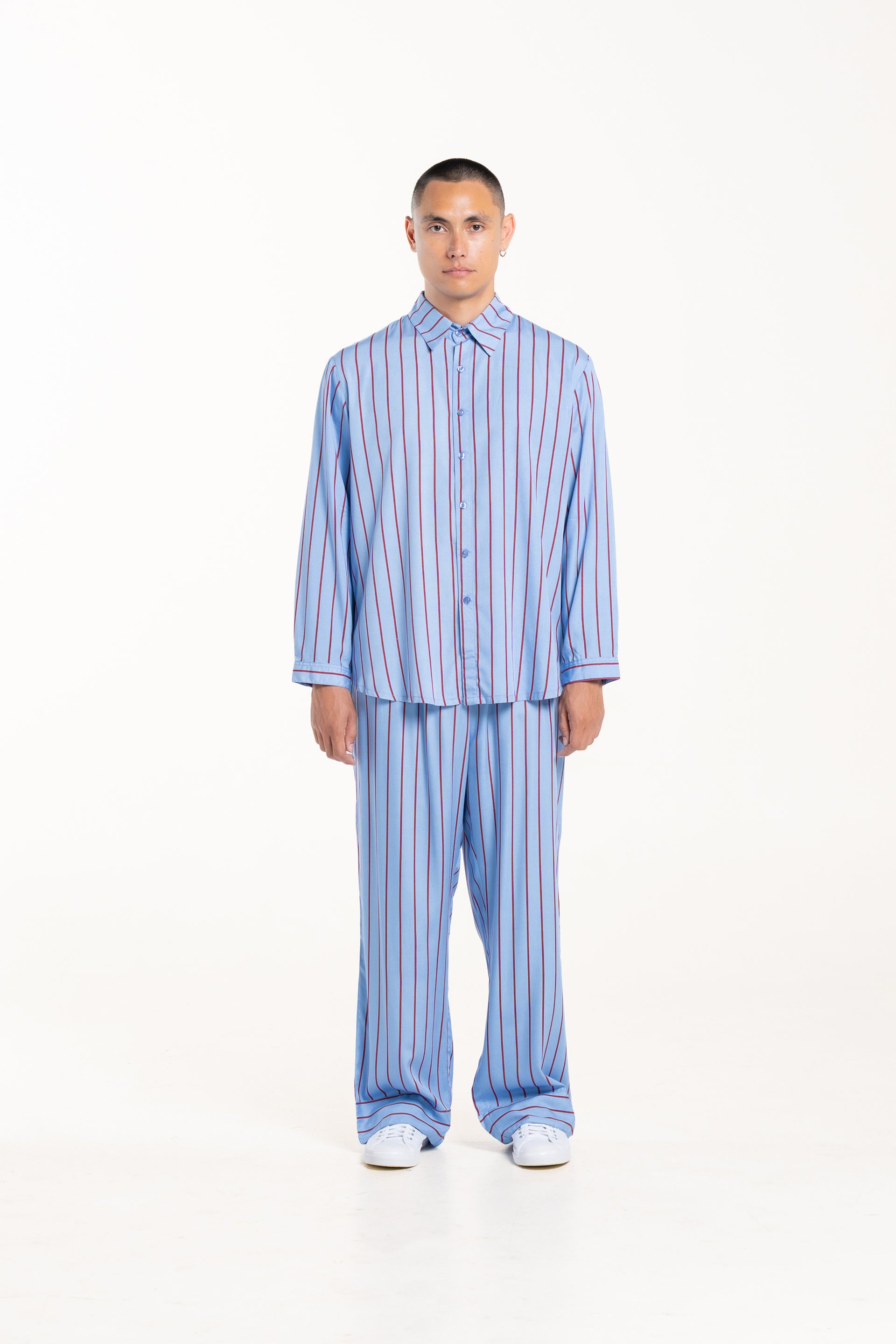 Blueberry Stripe Winter Pyjama Set