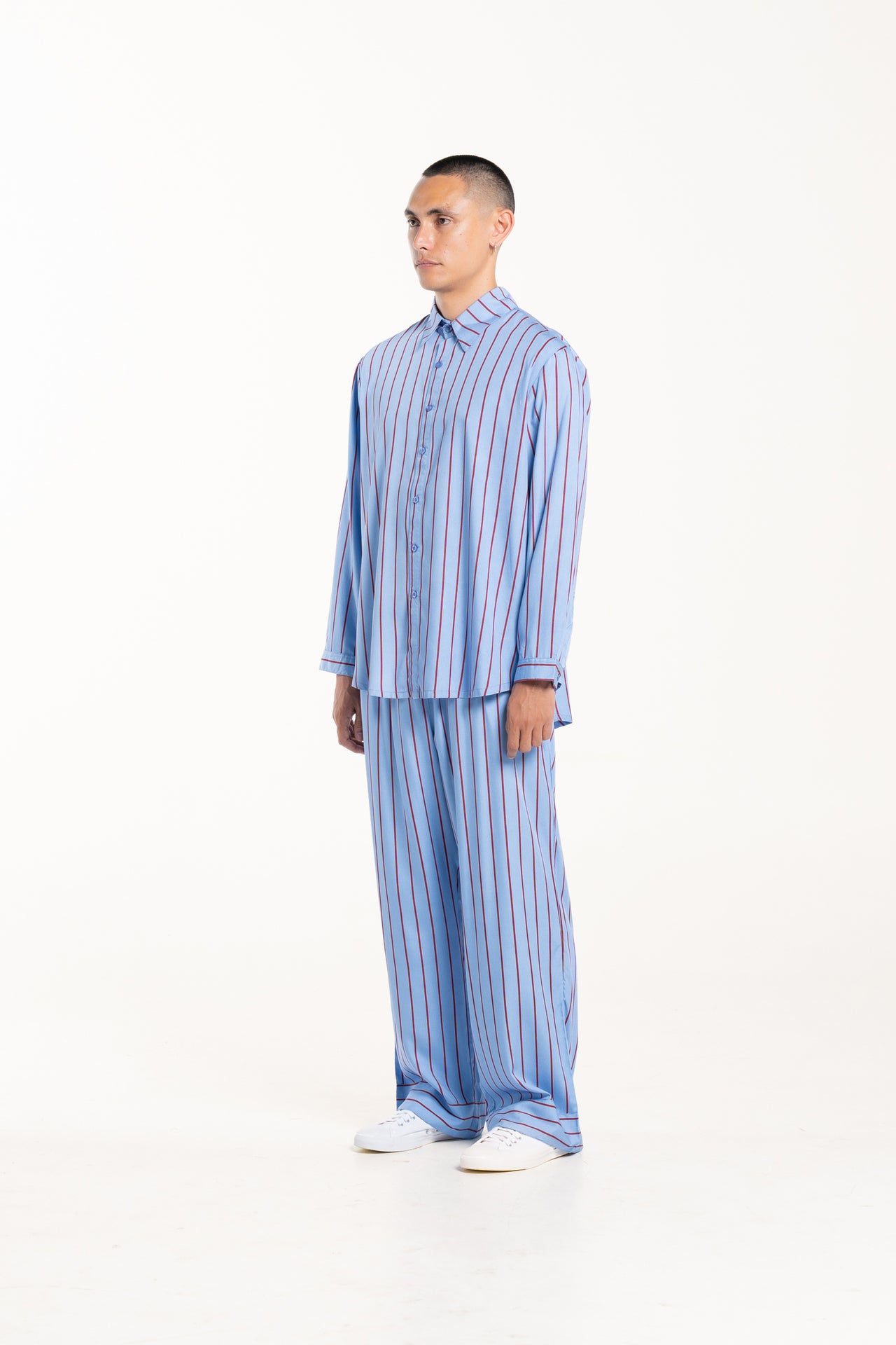 Blueberry Stripe Winter Pyjama Set