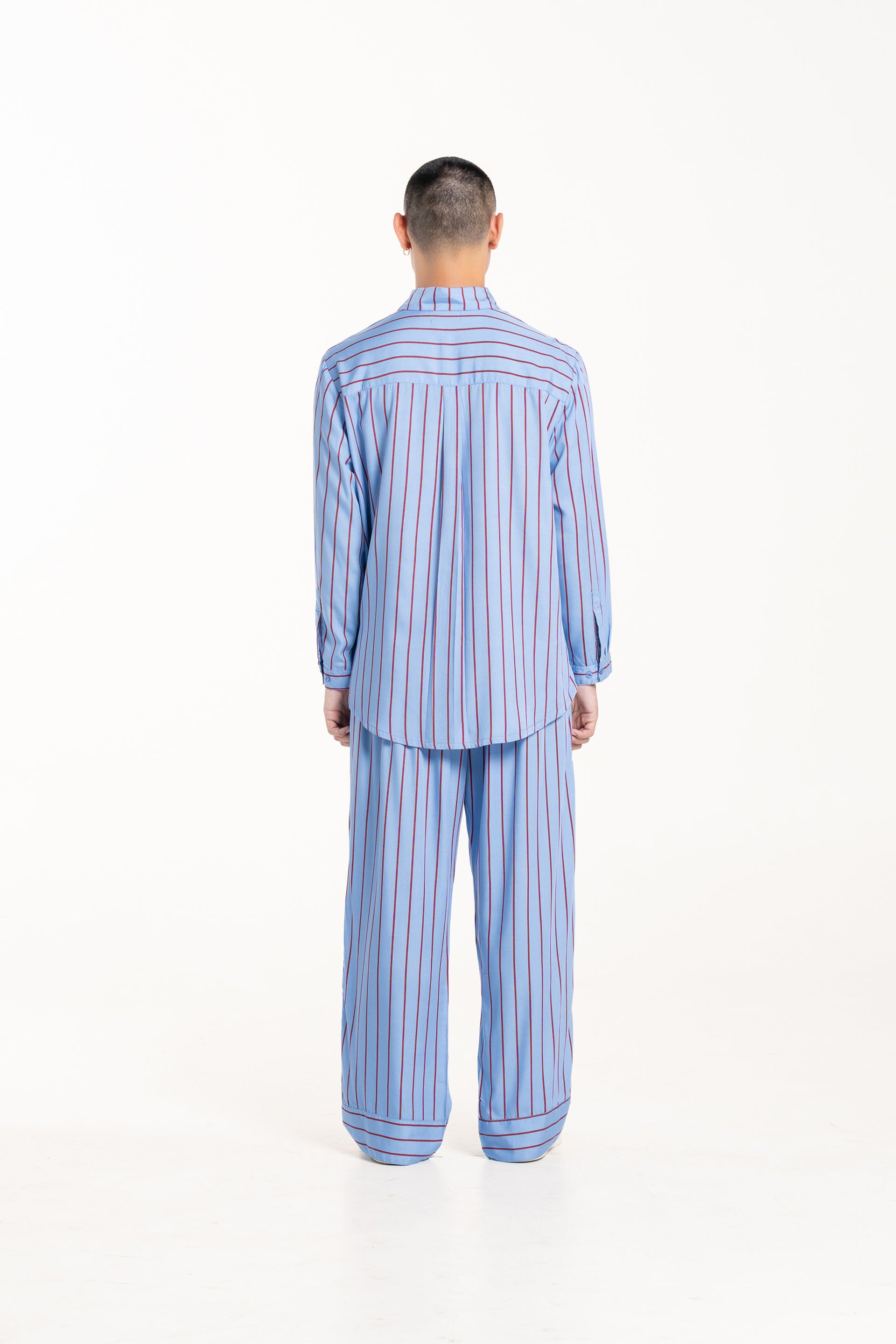 Blueberry Stripe Winter Pyjama Set