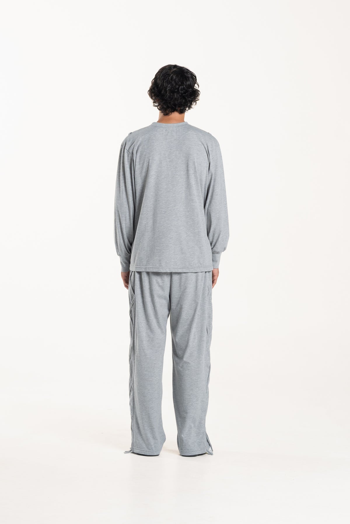 Grey Diamond Oversized L/S Top