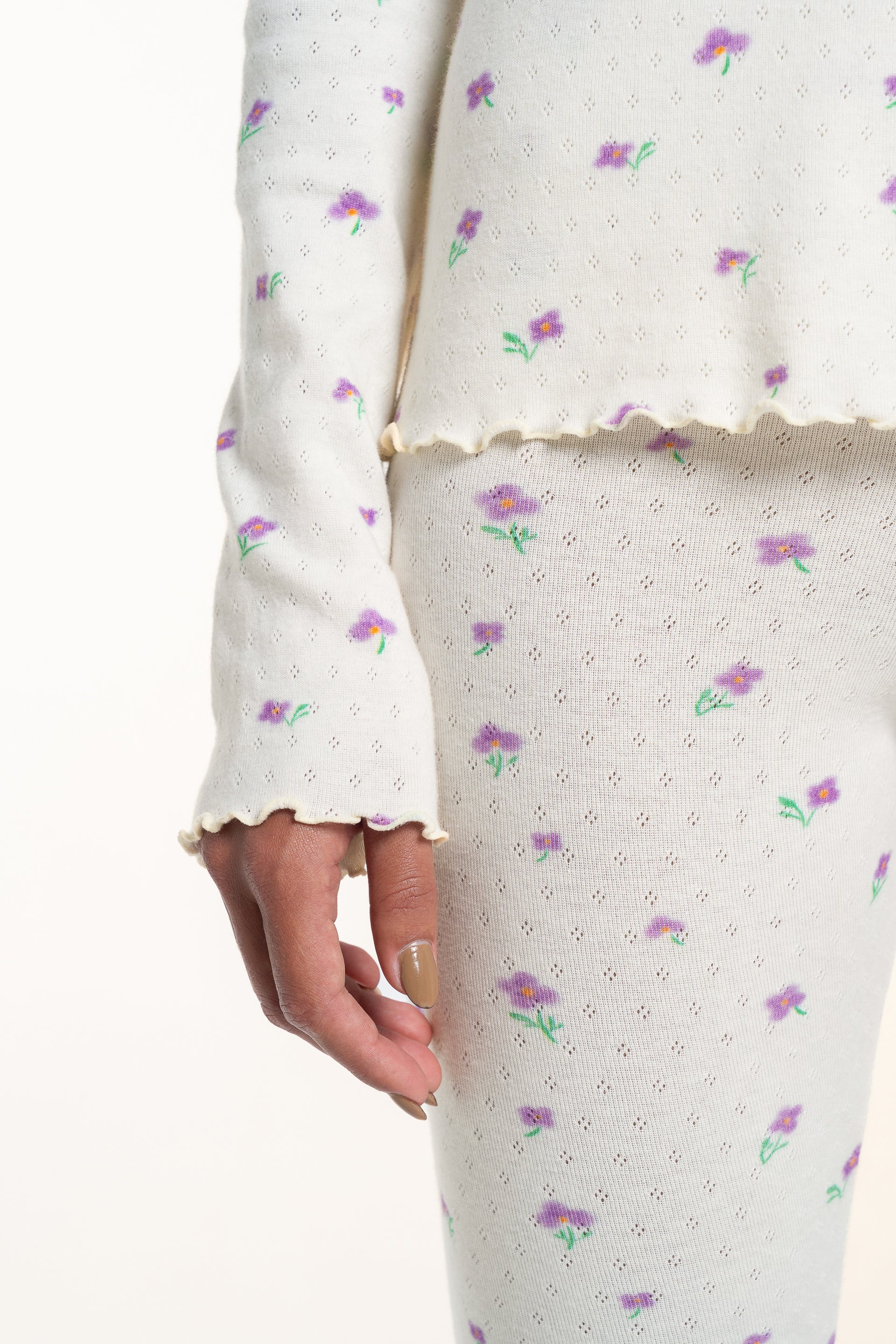 Wildflower Hooded Long Sleeve Top